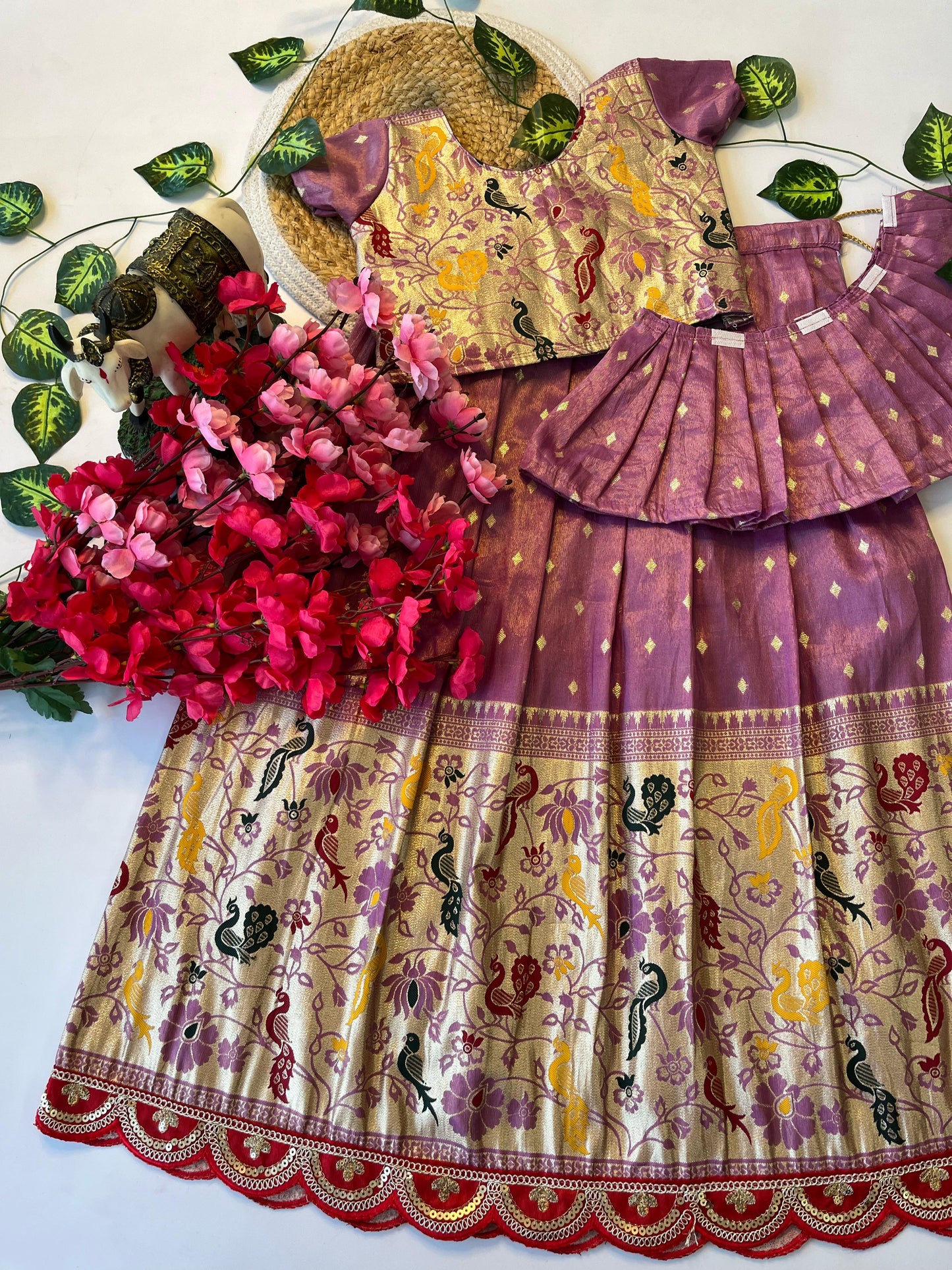 Kids 2 In One Paithani Sets