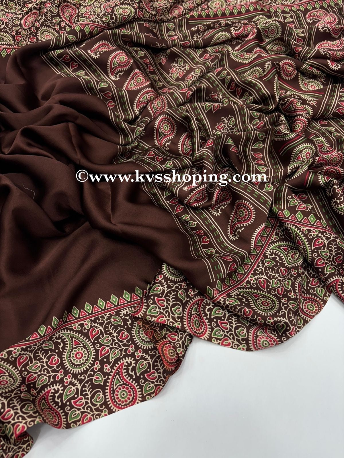 Pure Soft crepe lightweight, Ajrakh Saress