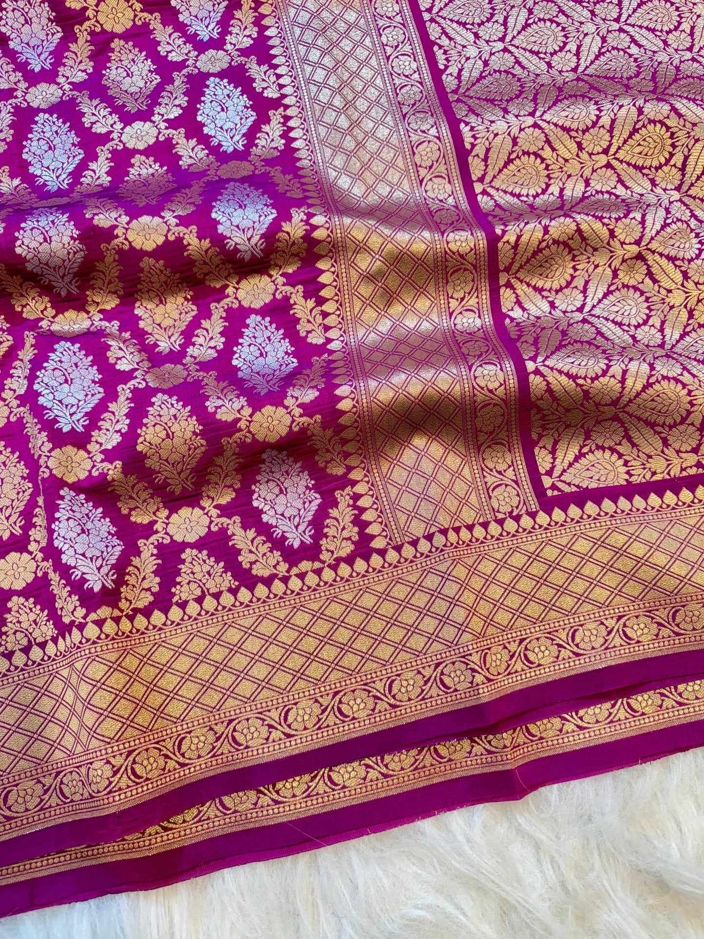 Amabani Mam inspired Banarasi Soft Katan silk