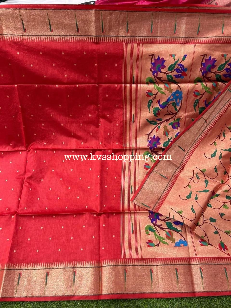Meena Paithani Traditional Muniya sarees Classic (Celebrate inspired)