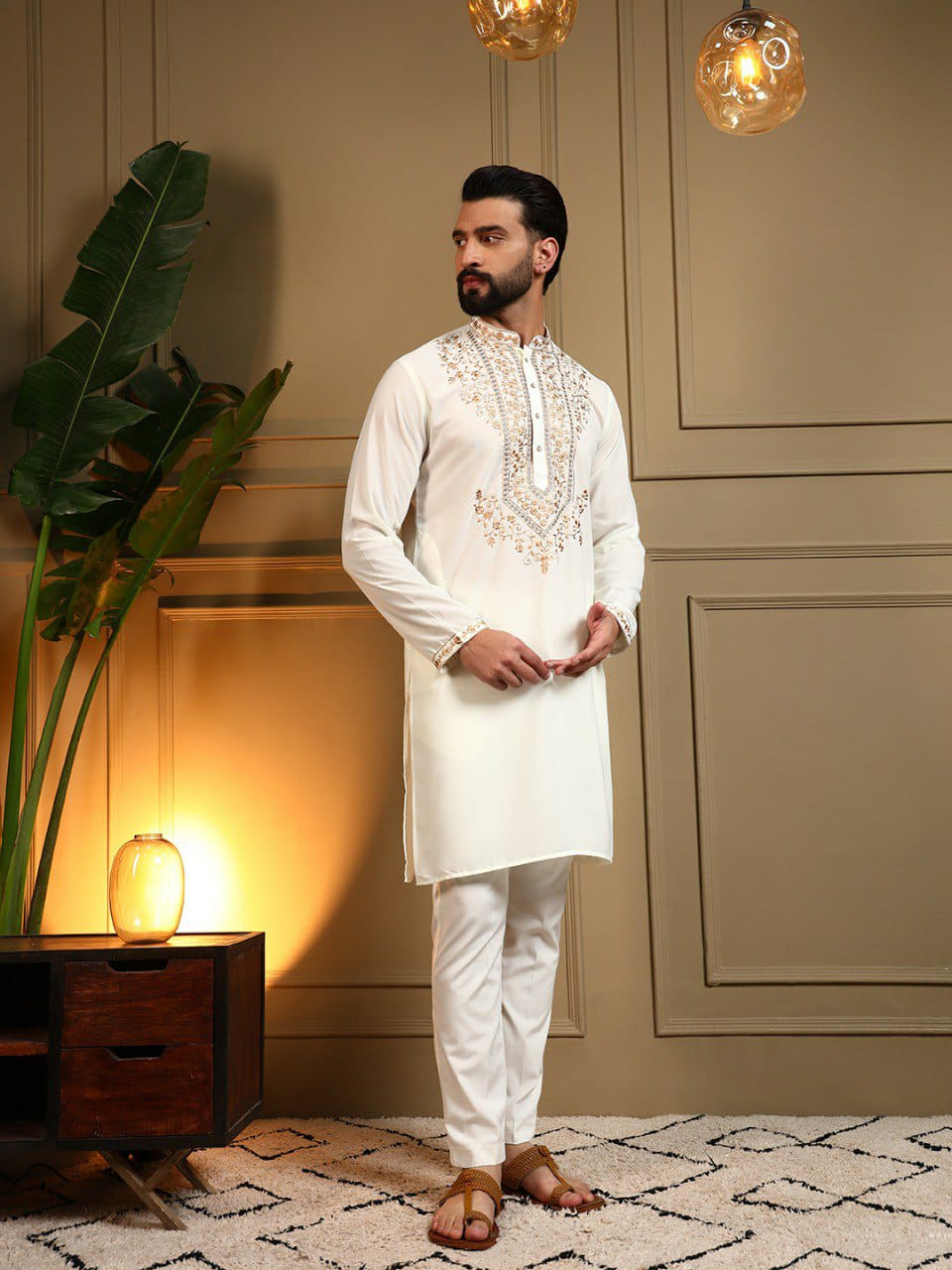 Gents kurta with pyjama Diwali sets