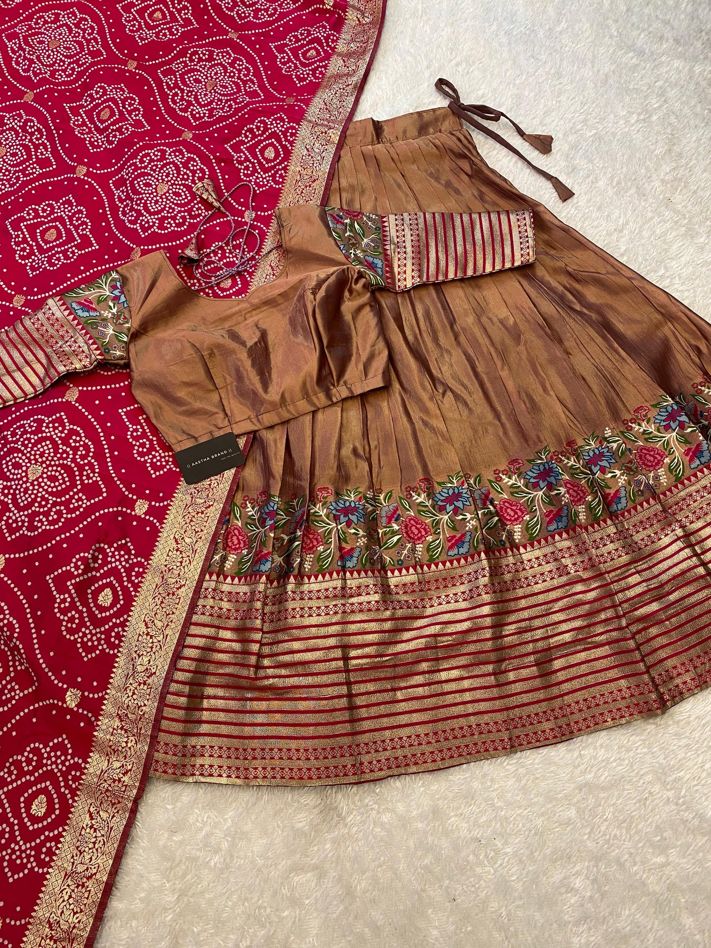 Tissue Paithani Desginer Lehenga