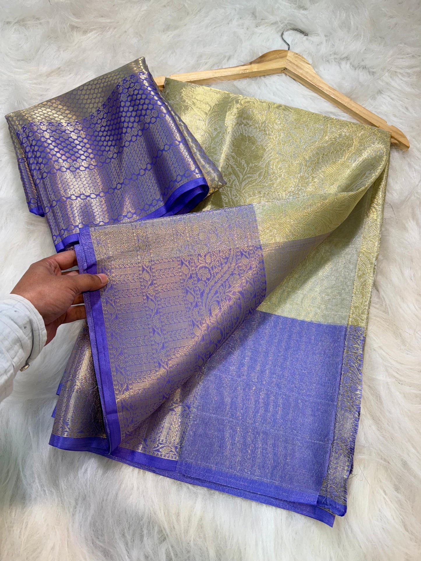 Banarasi Pastel soft tissue sarees