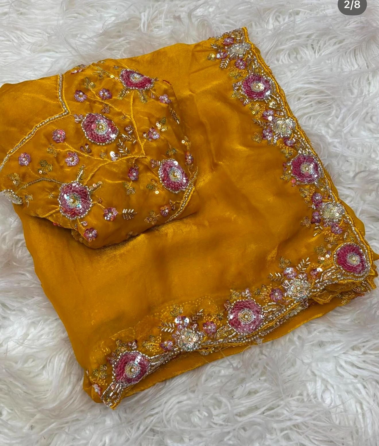 Hand embroidery Haldi Special Elegant Luxe