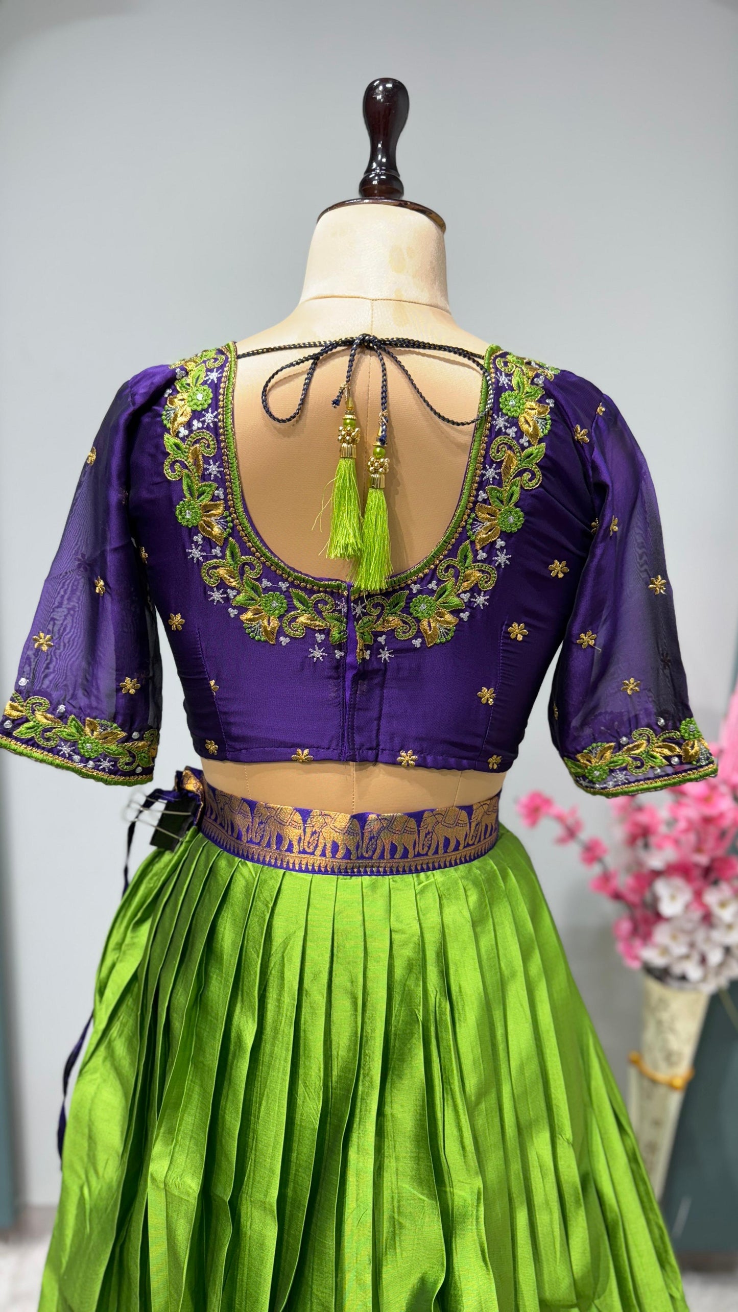 Kanchipuram Fully Work Lehenga