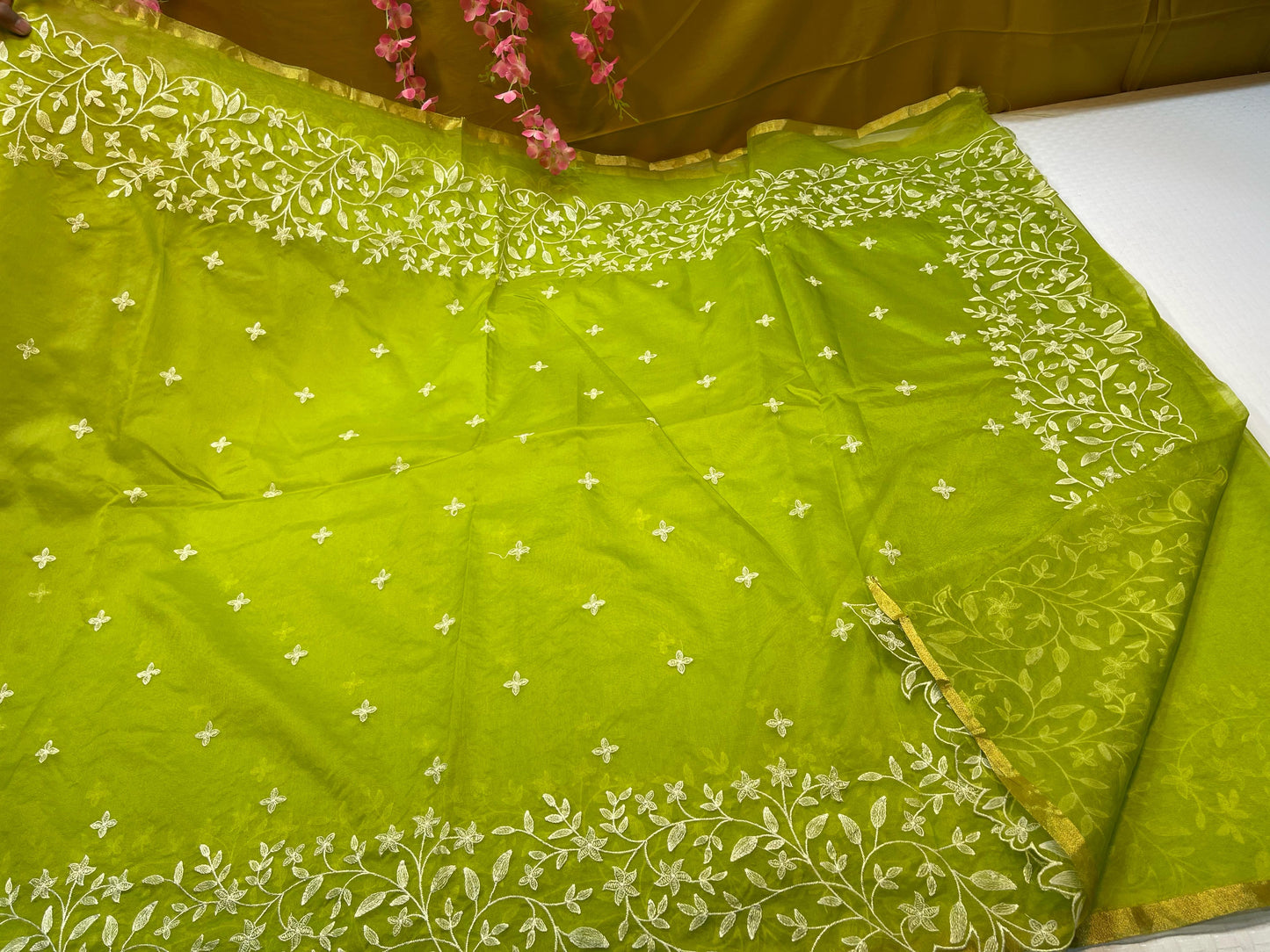 Organza Saree Dyed Sarees luxe