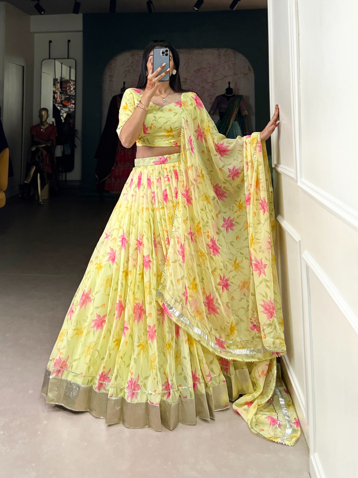 Wedding collection floral Lehengas