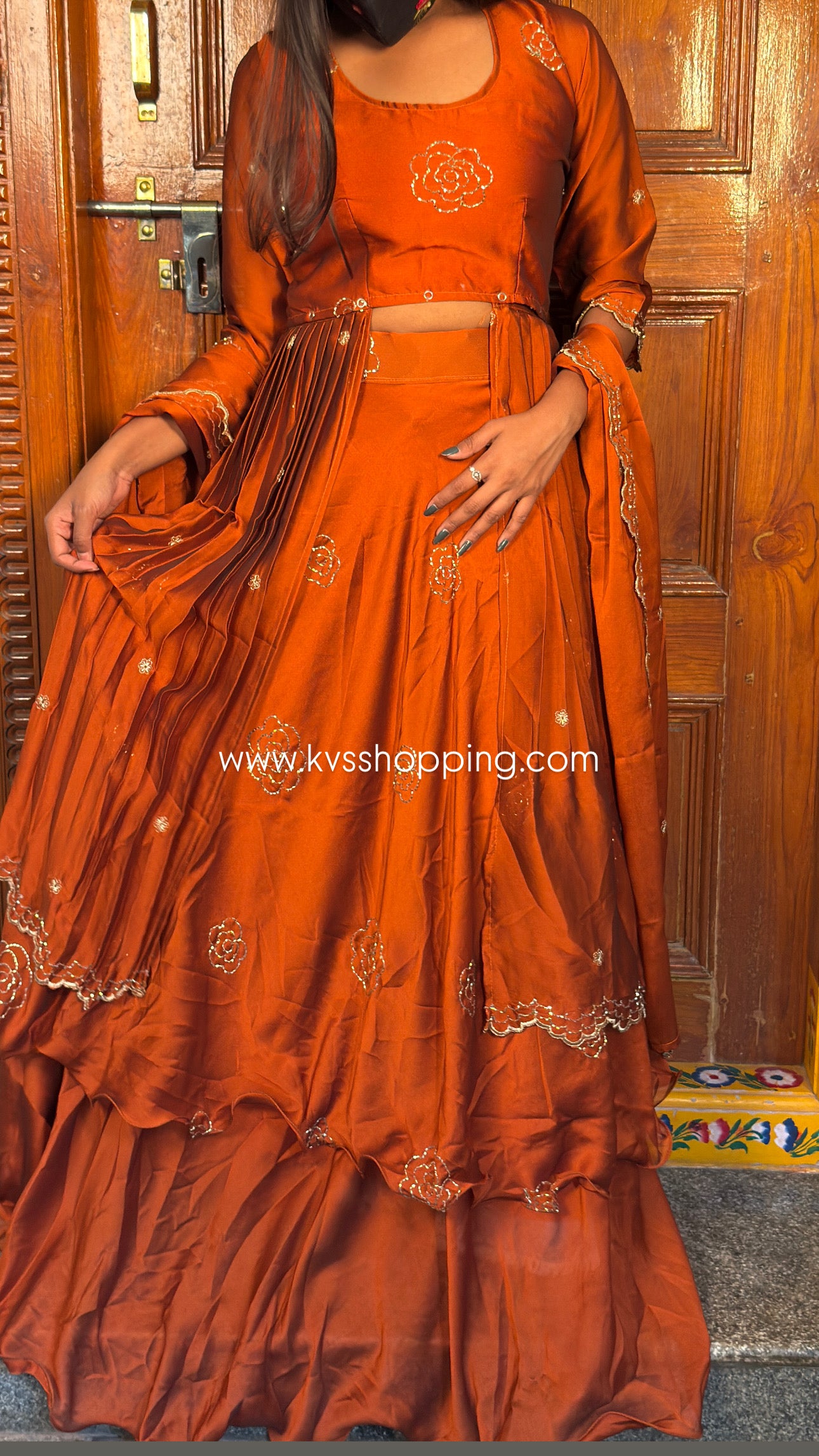 4In One Desginer stitched Lehenga Fully