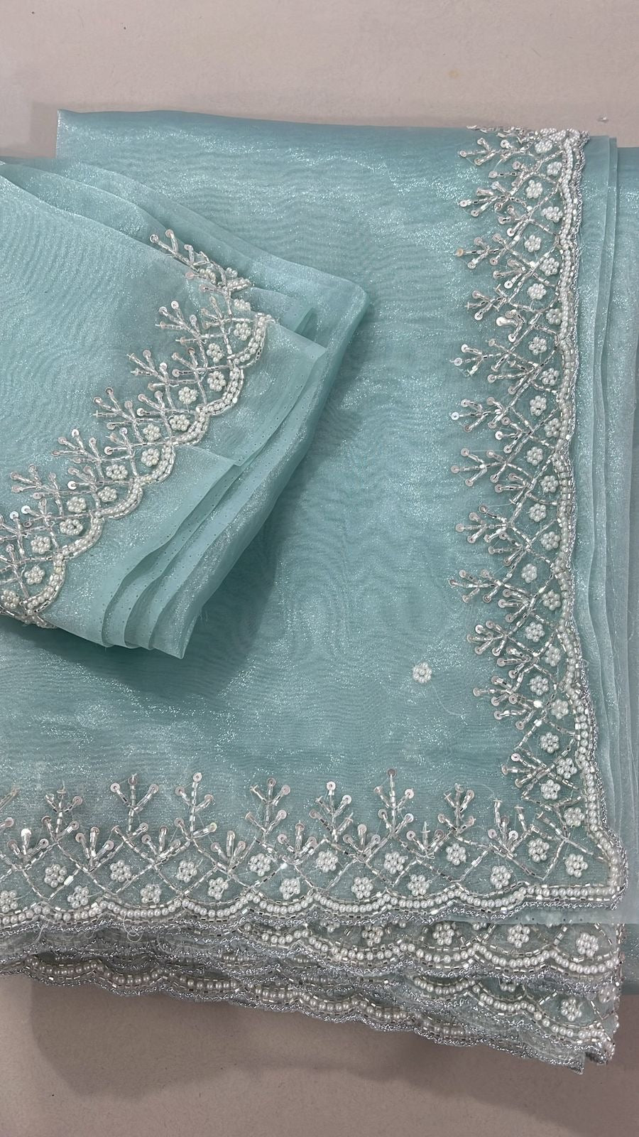 Pure Organza Handwork Luxe Sarees