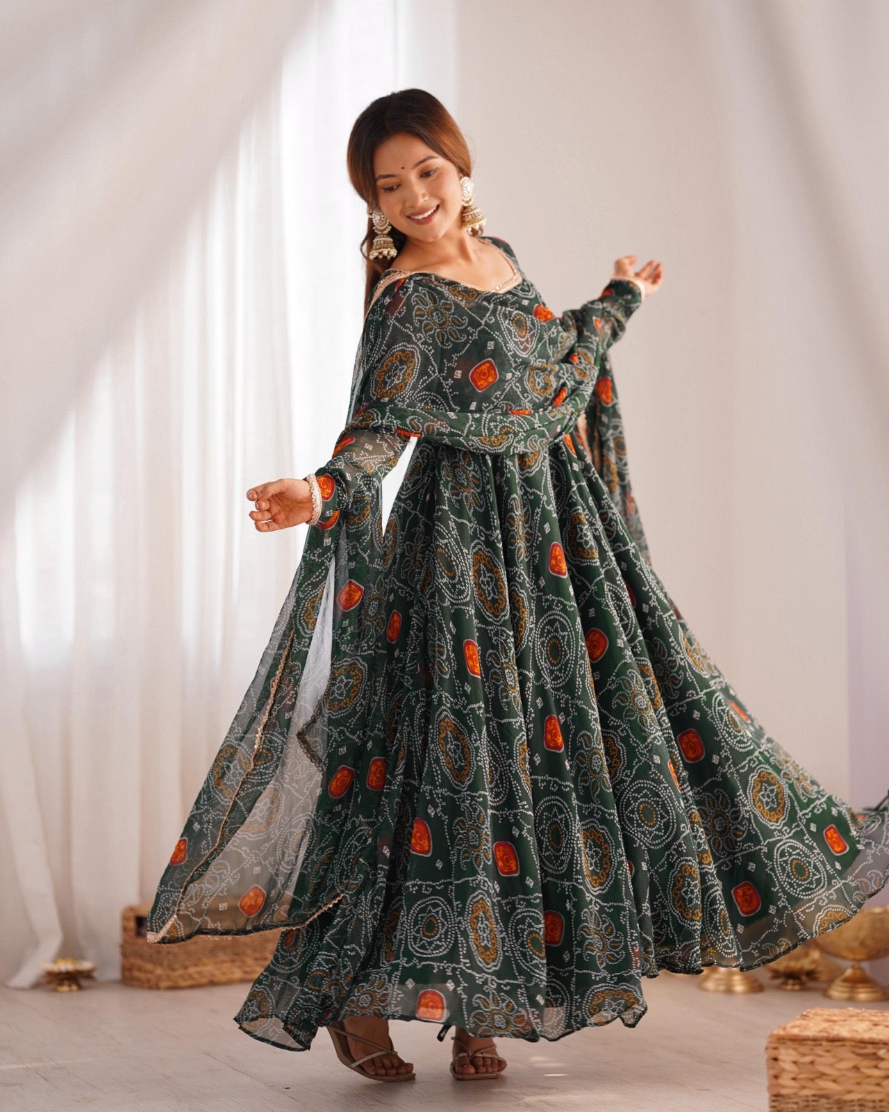 Full long frocks/ gowns chiffon