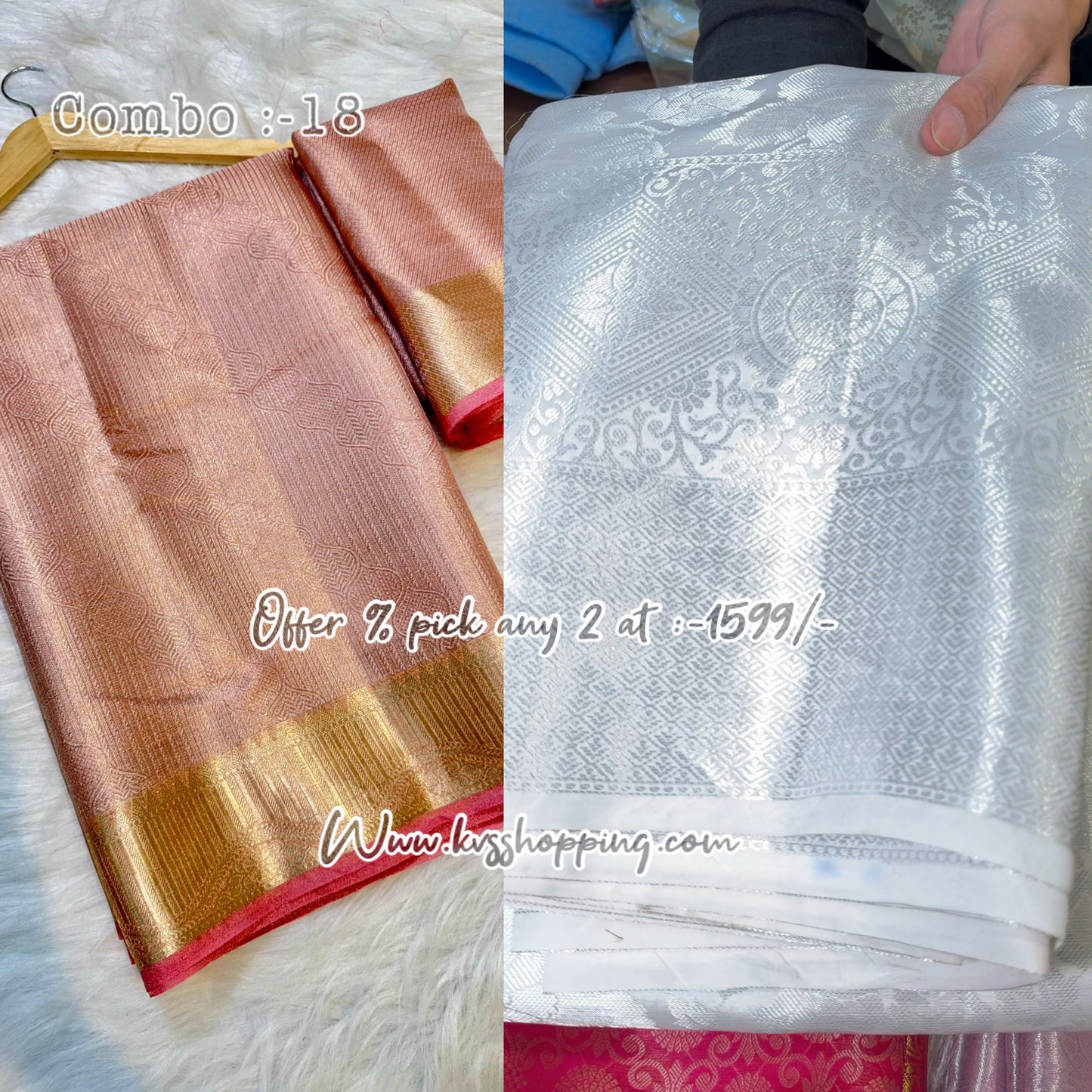 Pick any 2 Sareea at 1599/- Banarasi