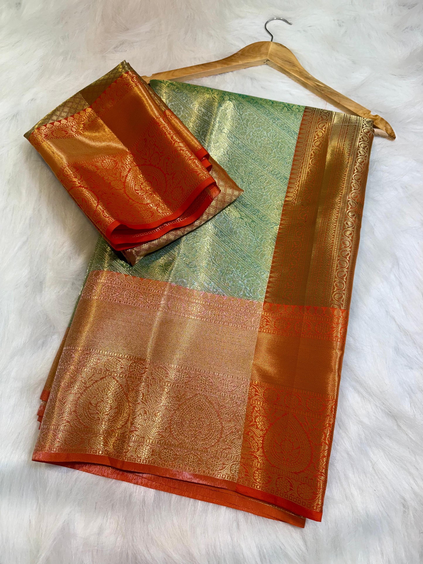 Banarasi Pastel soft tissue sarees