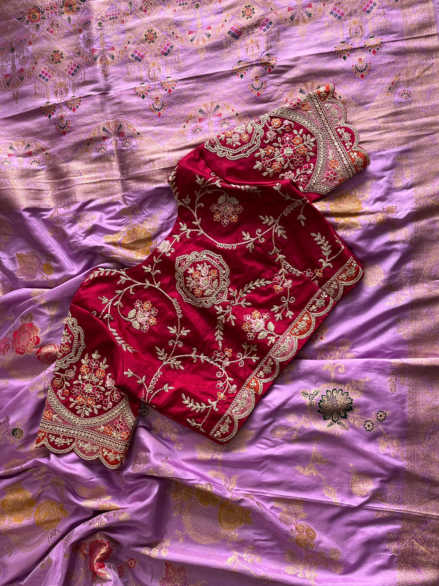 Saree With Stitched Blouse Luxe