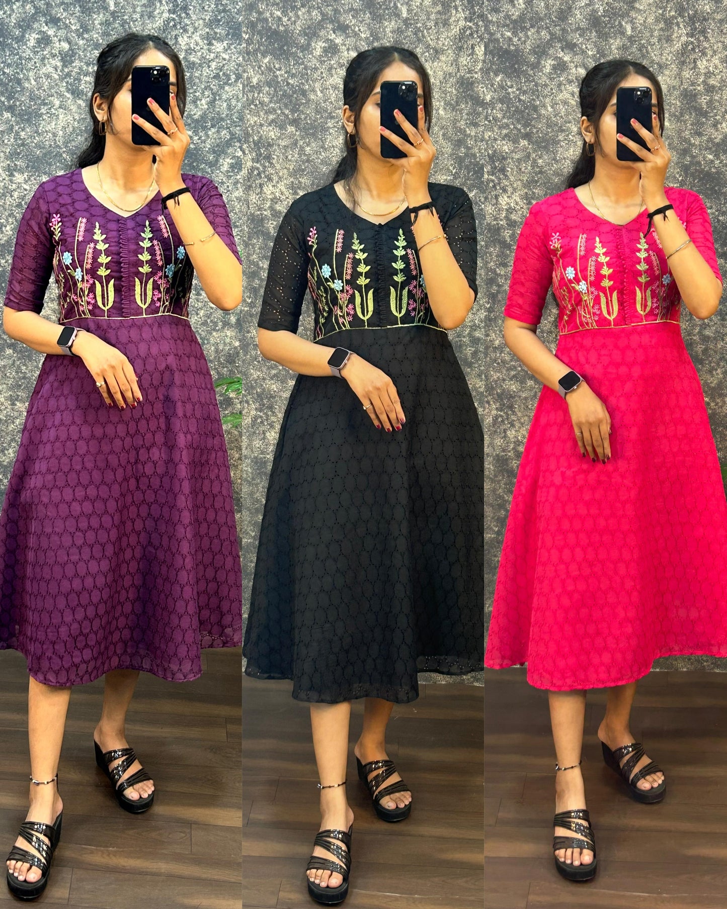 Hakoba embroidery gowns