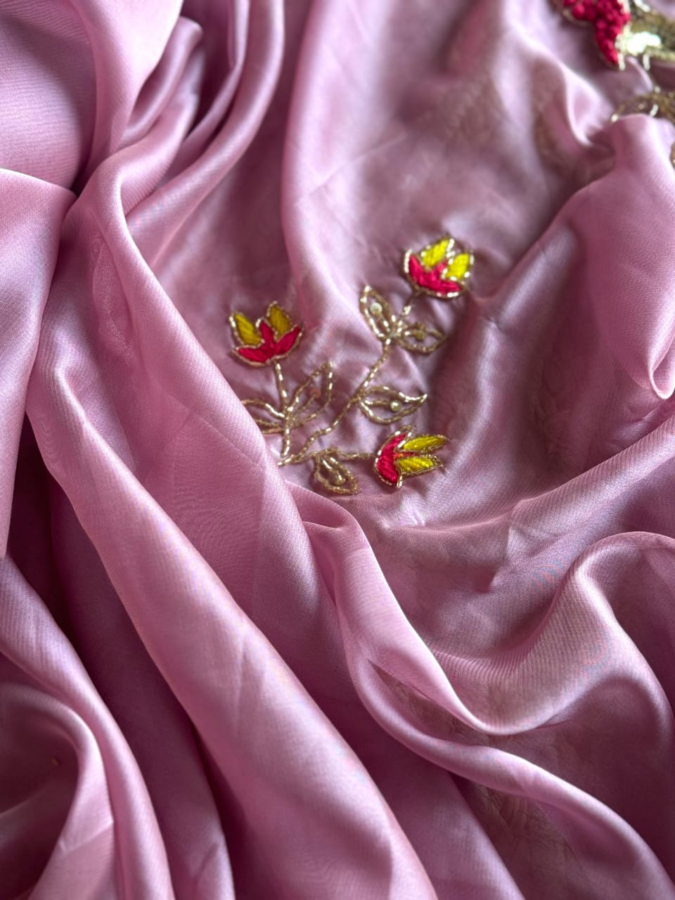 Luxe Pearl Stitched Blouse sarees