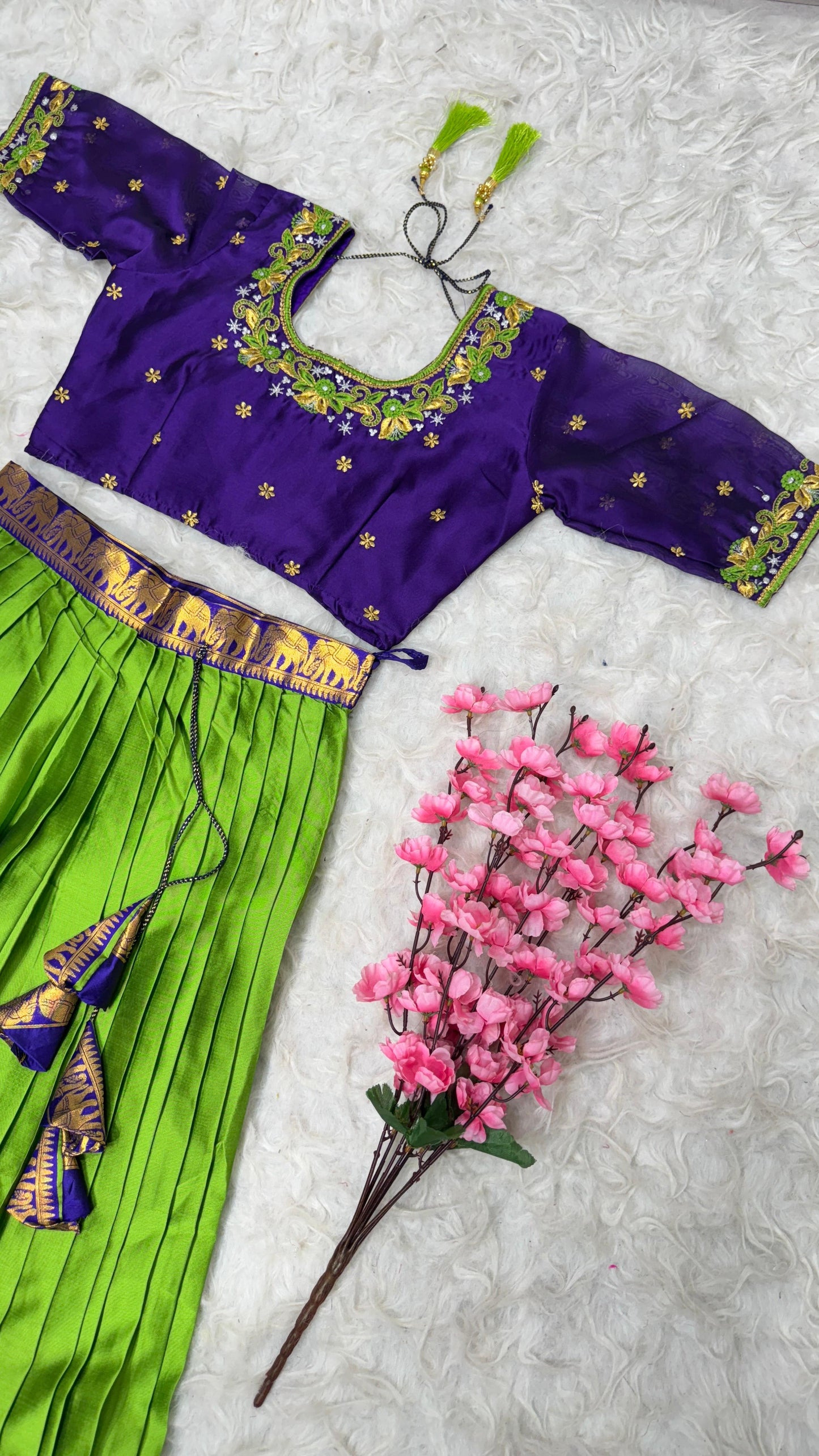 Kanchipuram Fully Work Lehenga