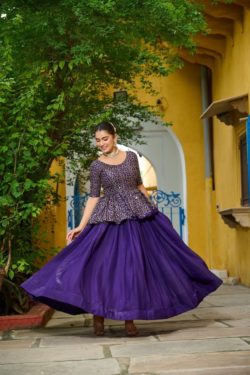 Peplum twril magic lehenga sets for Dancing