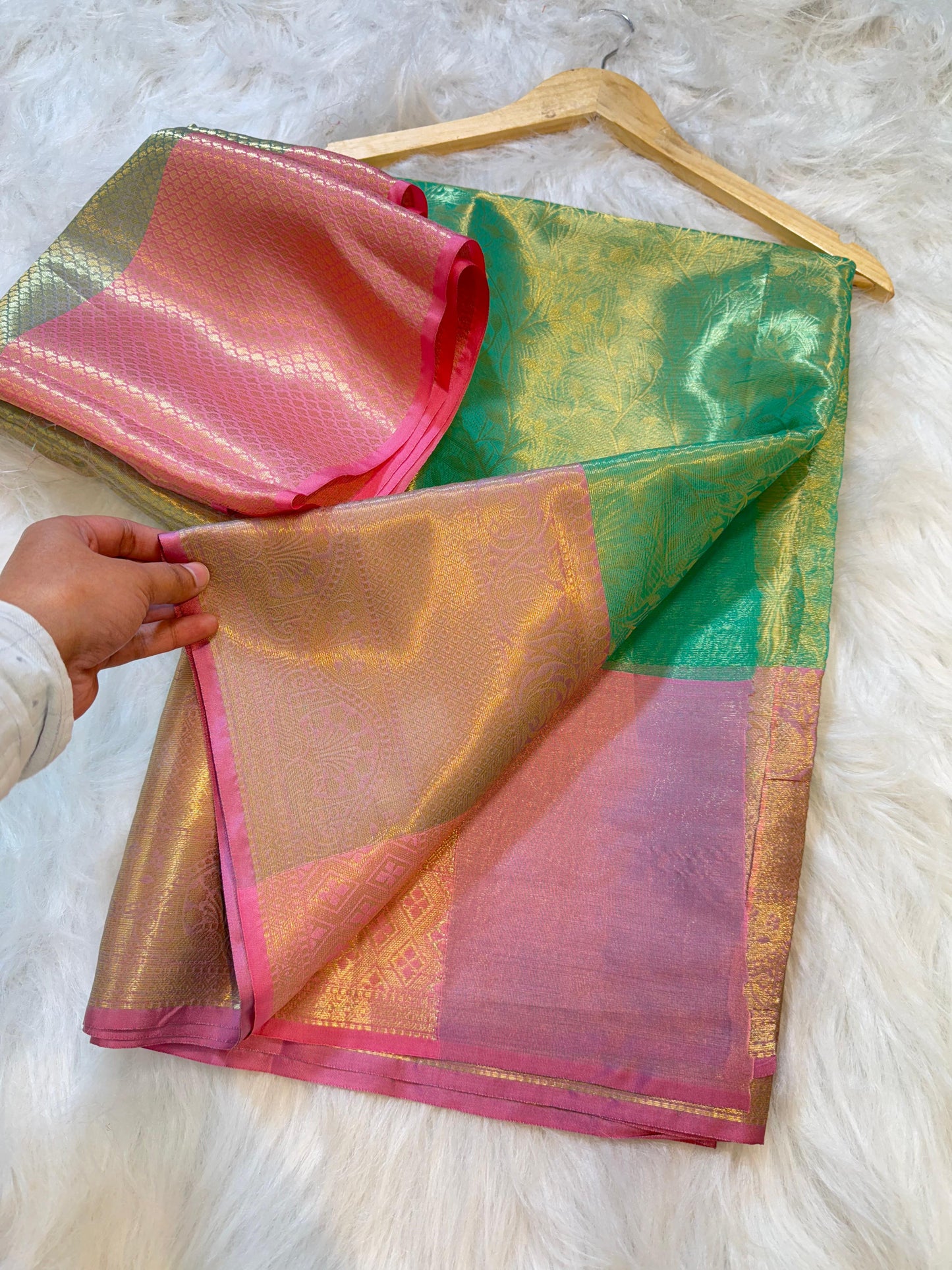 Banarasi Pastel soft tissue sarees