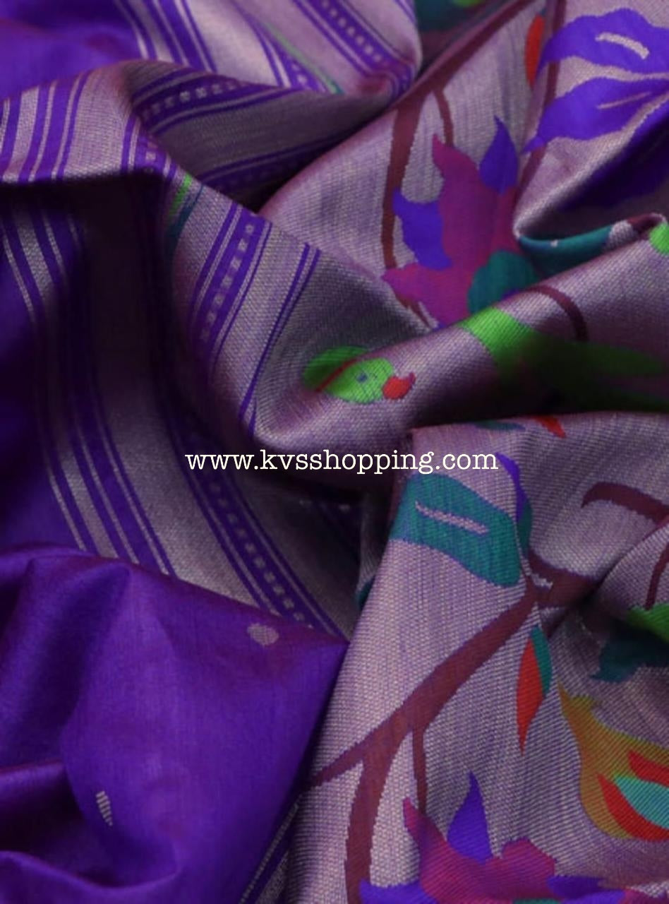 Meena Paithani Traditional Muniya sarees Classic (Celebrate inspired)