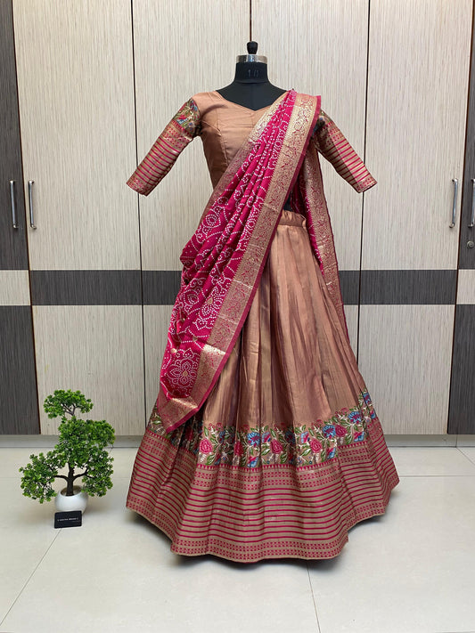 Tissue Paithani Desginer Lehenga