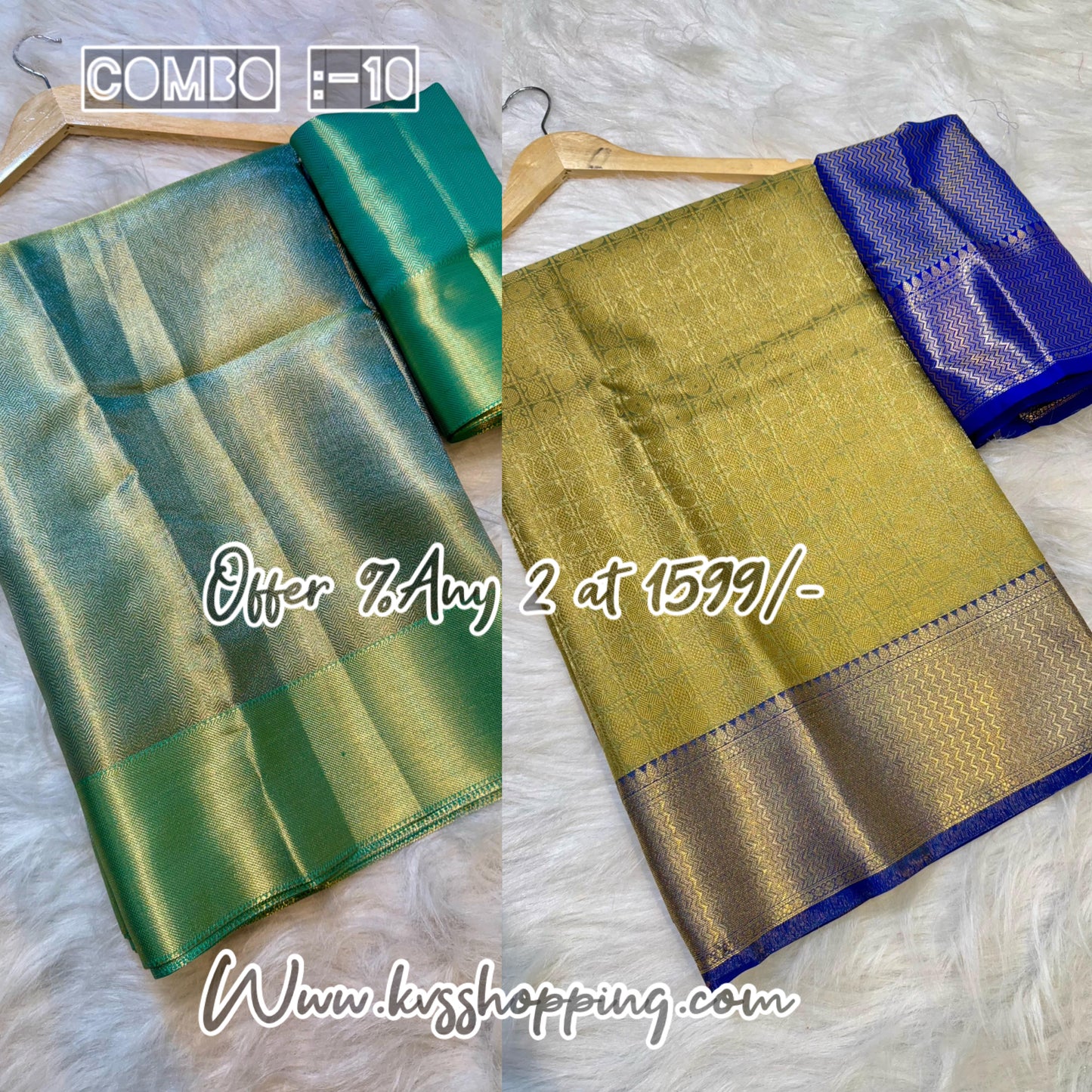 Pick any 2 Sareea at 1599/- Banarasi