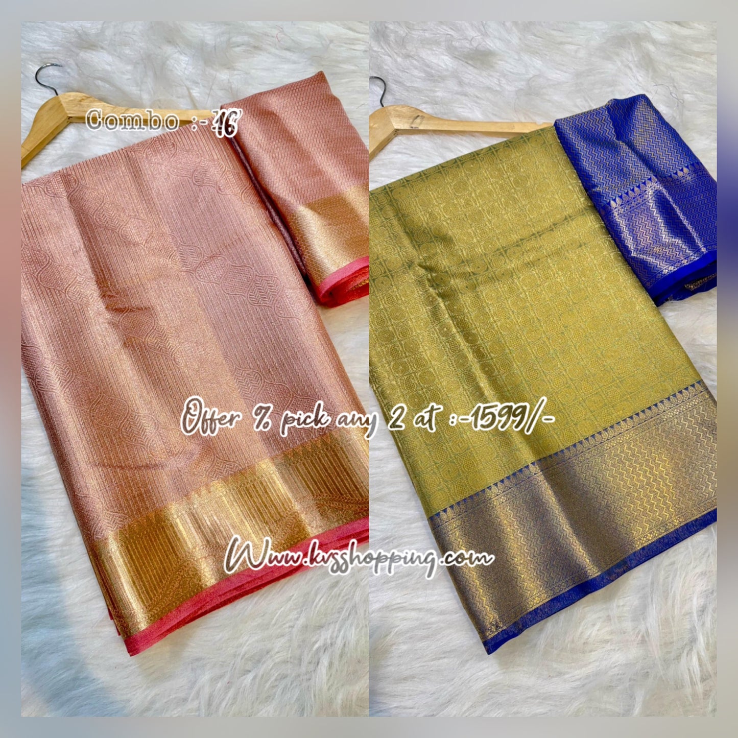 Pick any 2 Sareea at 1599/- Banarasi