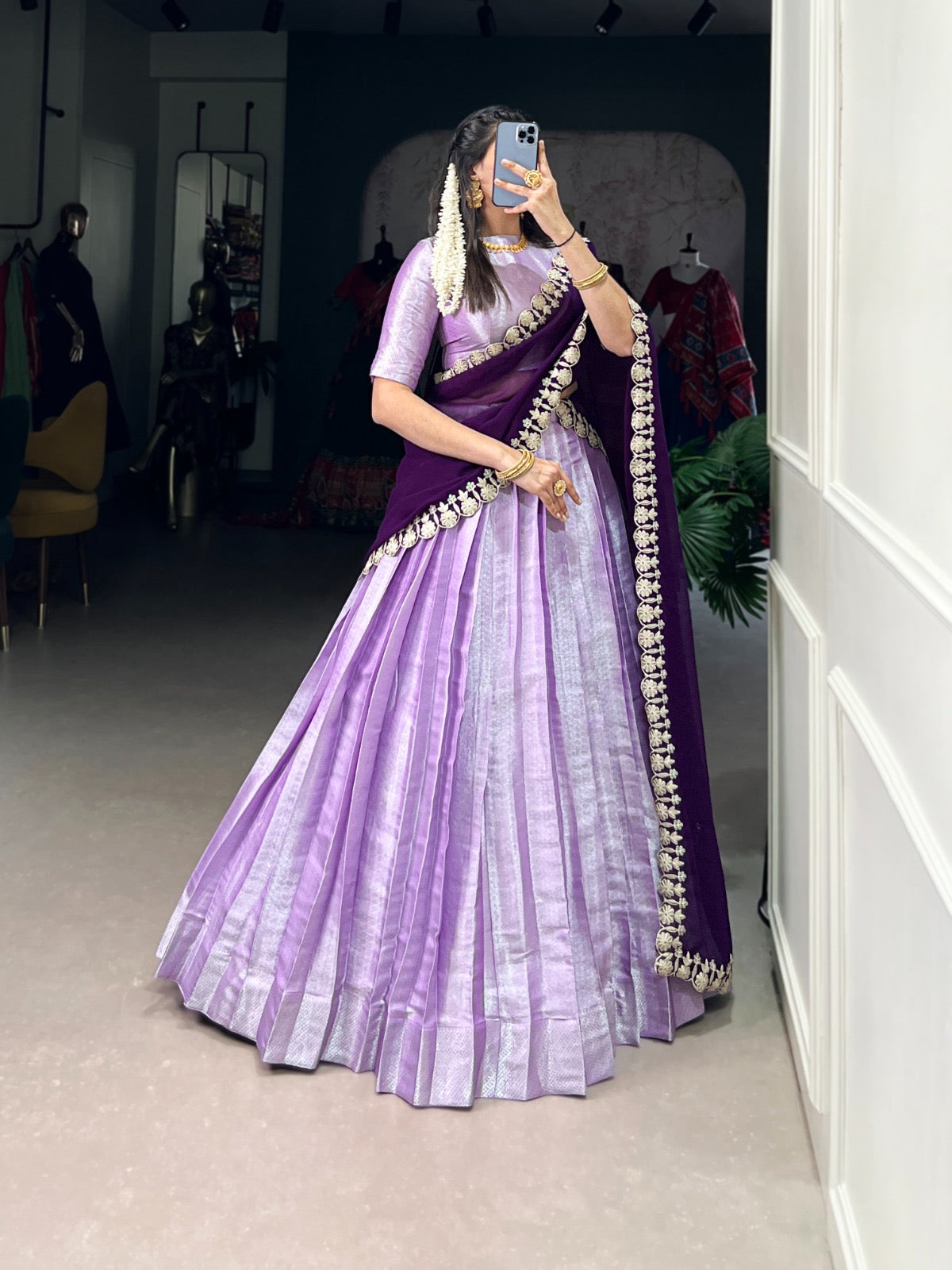 Purple Look Lehenga set