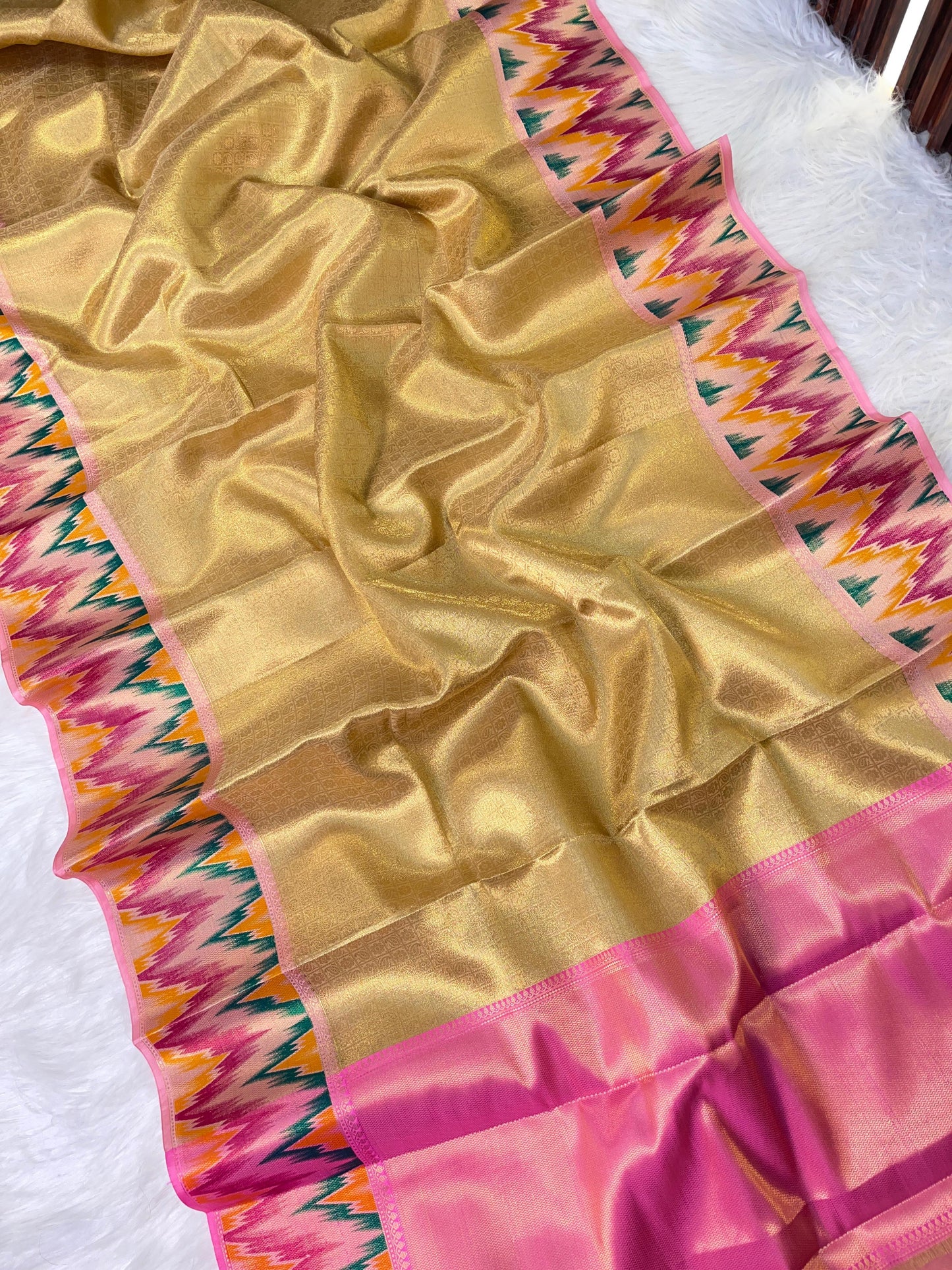 Banarasi Kanjeevaram tissue silk saree