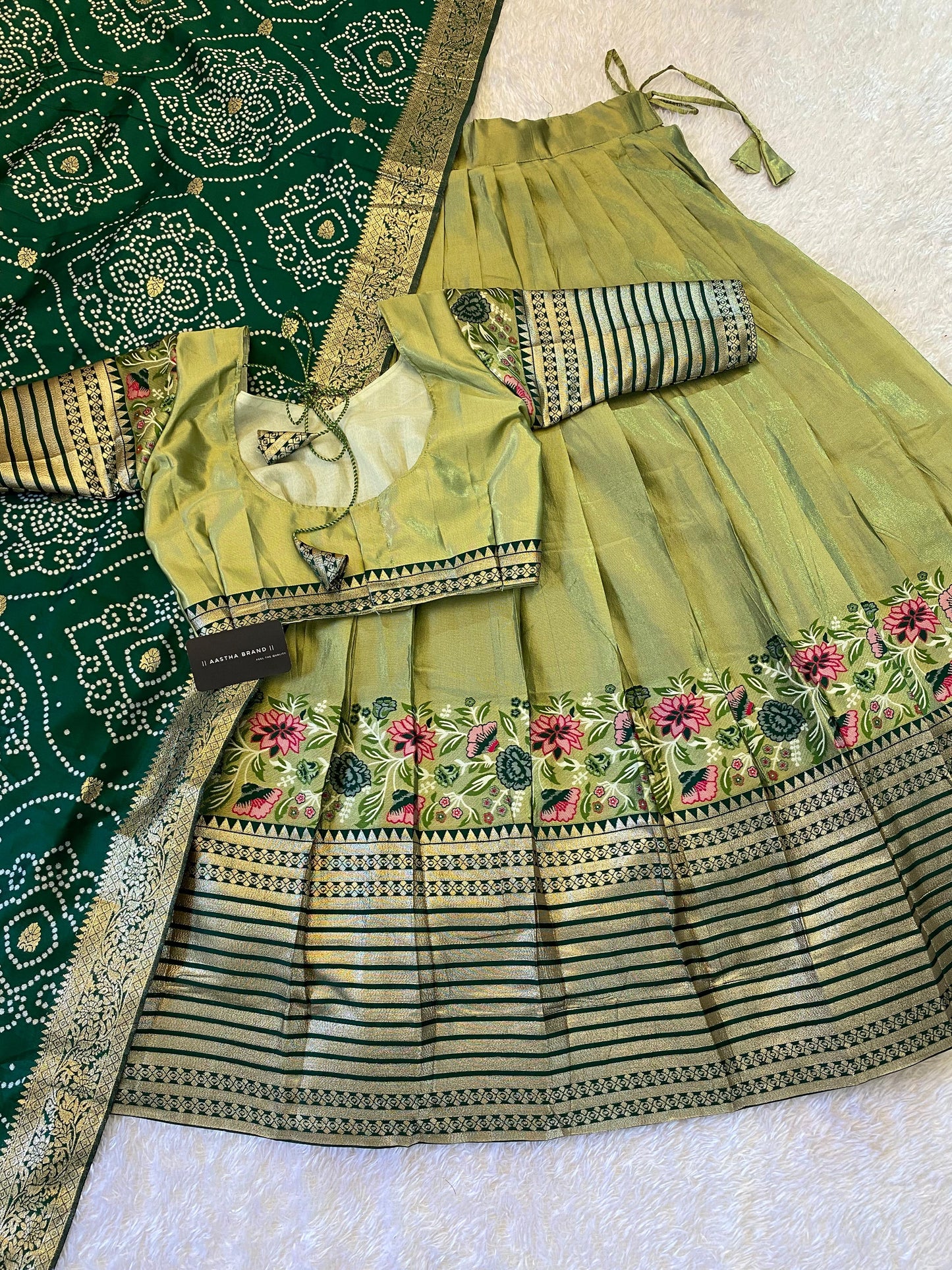 Tissue Paithani Desginer Lehenga