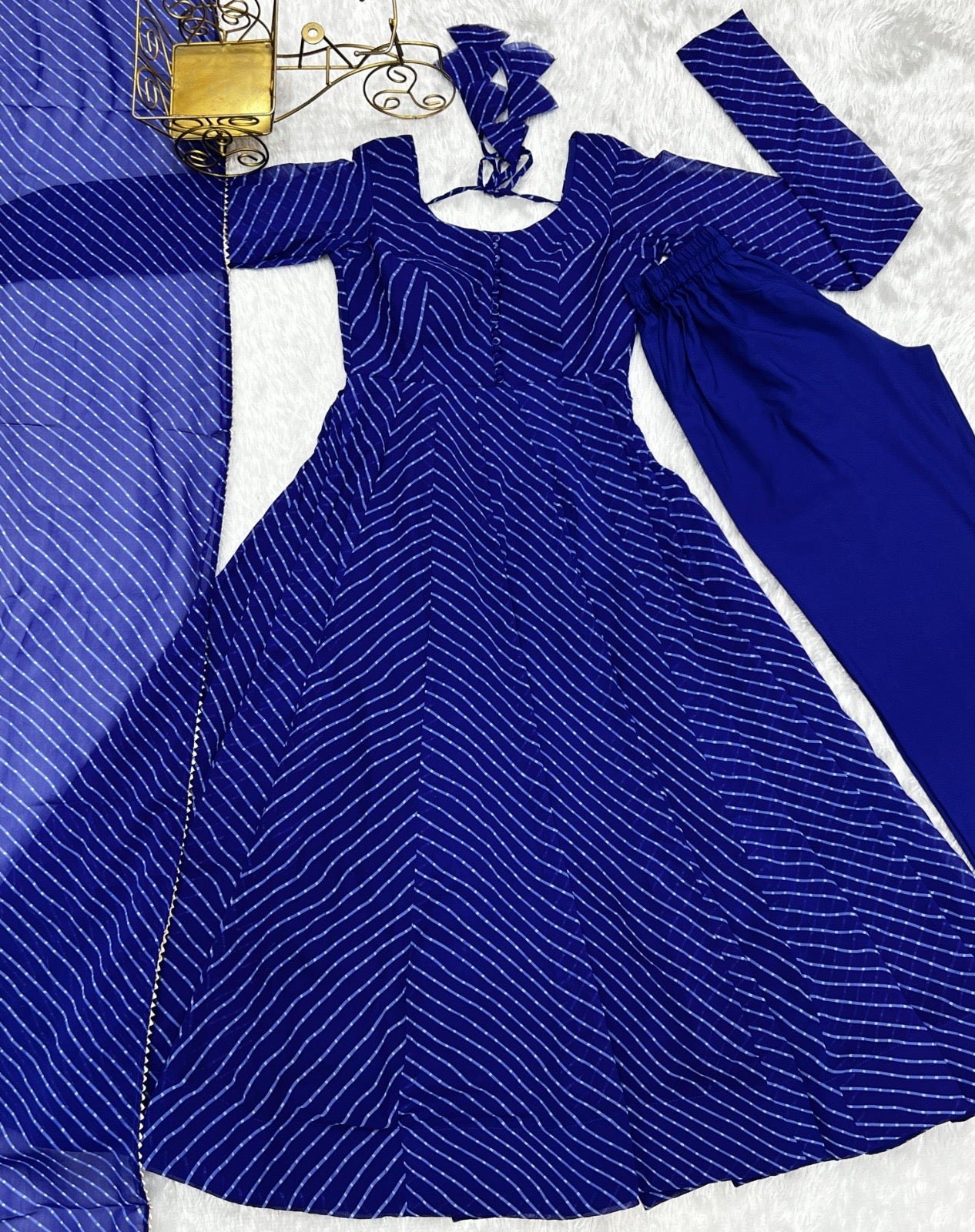 Laheriya Print Gowns fully Stitched