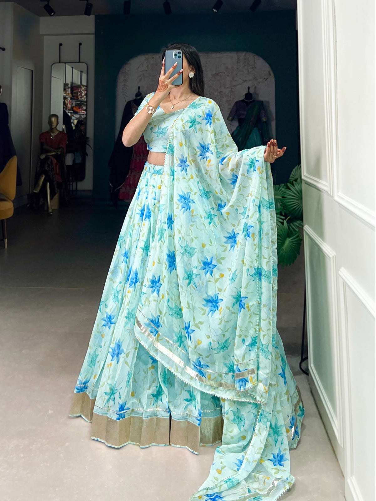 Wedding collection floral Lehengas