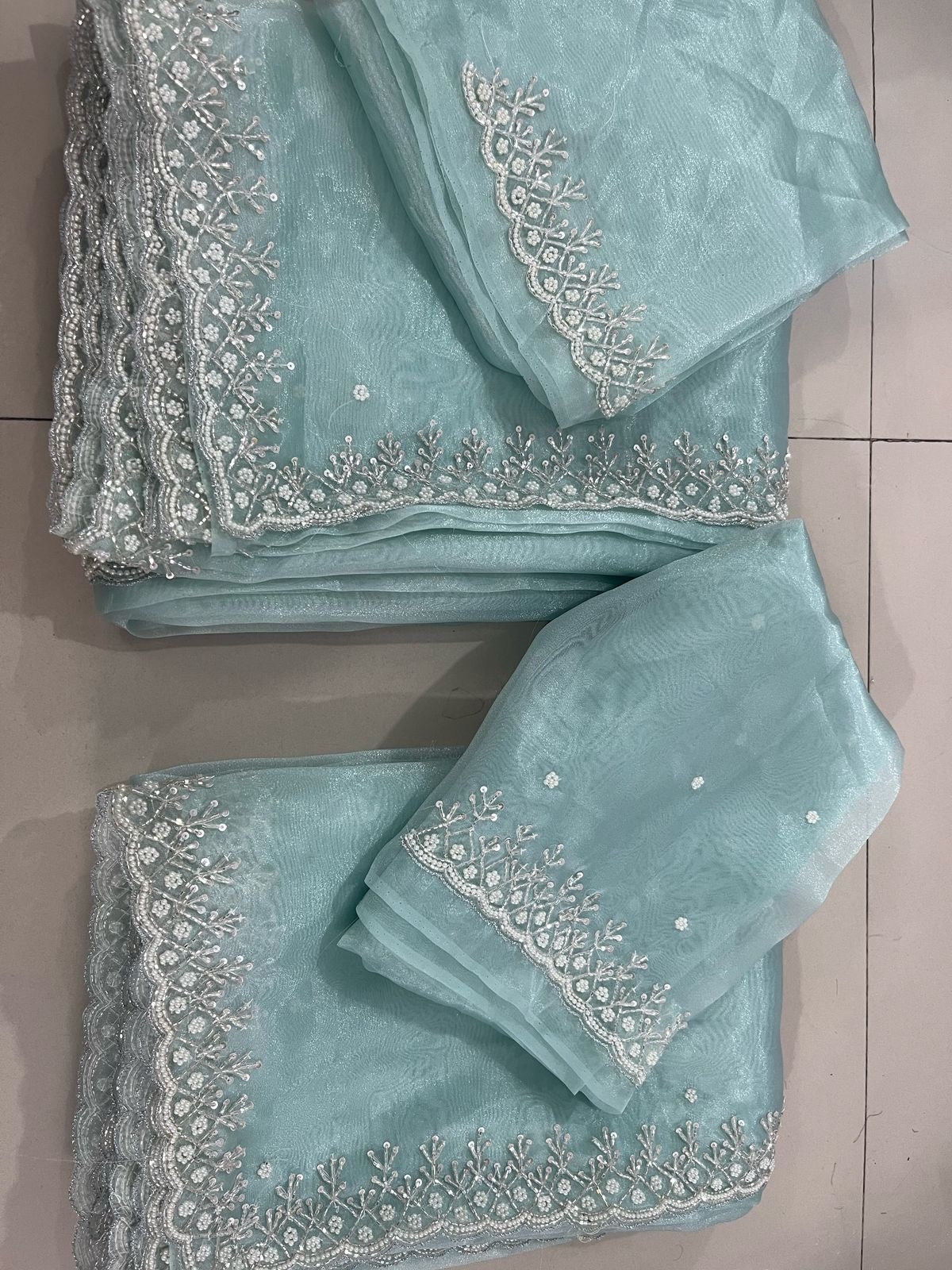 Pure Organza Handwork Luxe Sarees