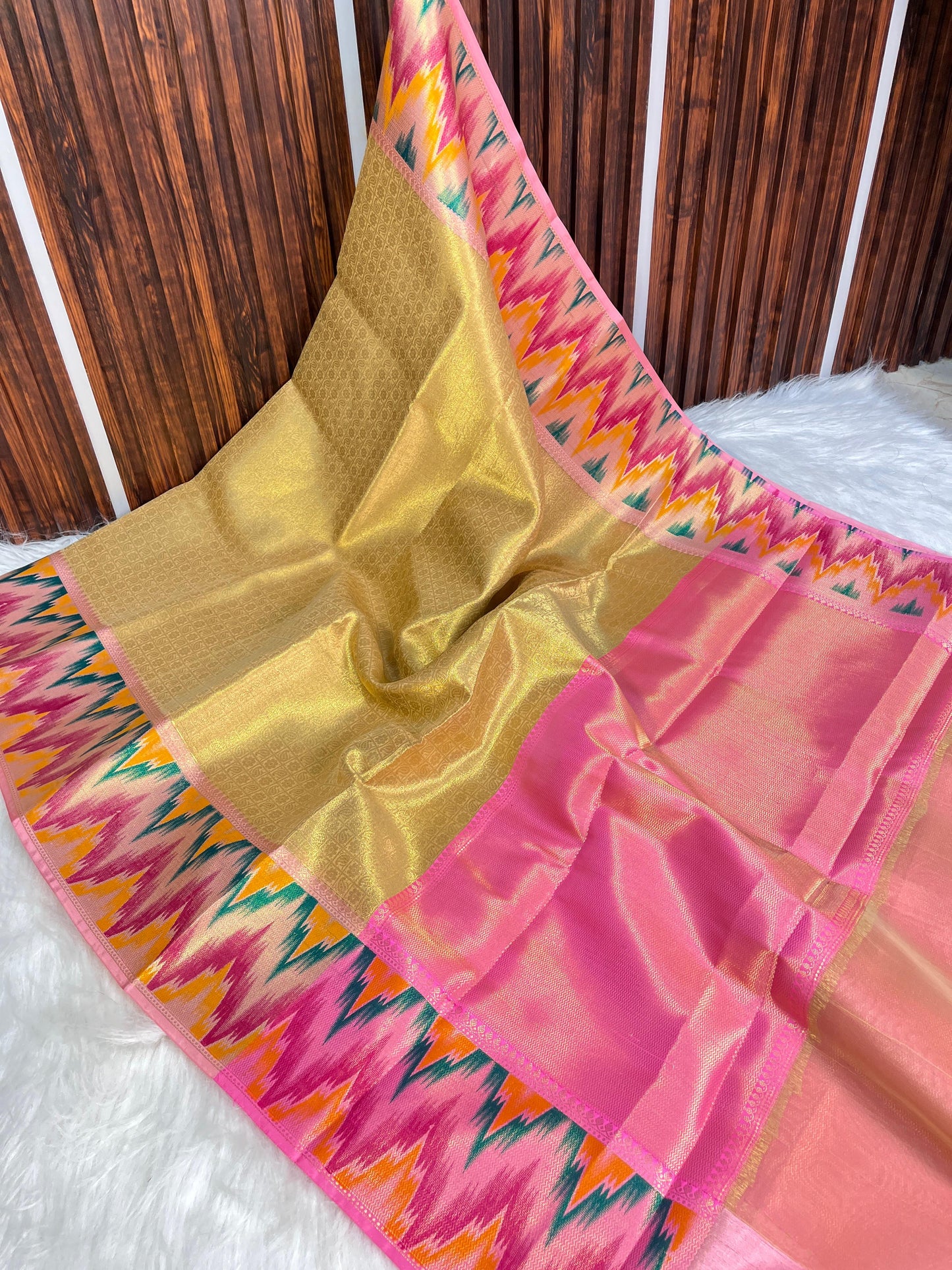 Banarasi Kanjeevaram tissue silk saree