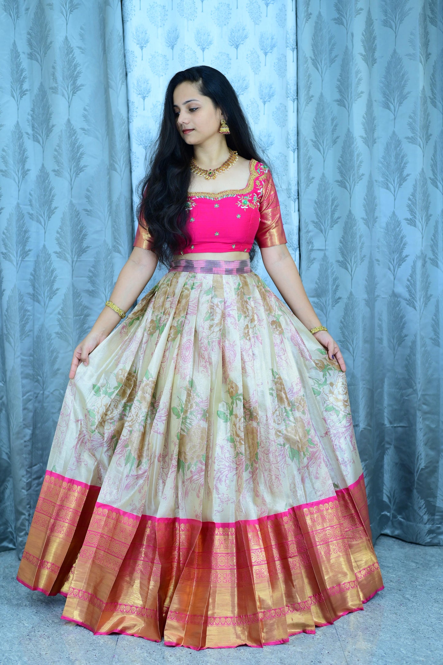 Pure Maggam Work Lehengas