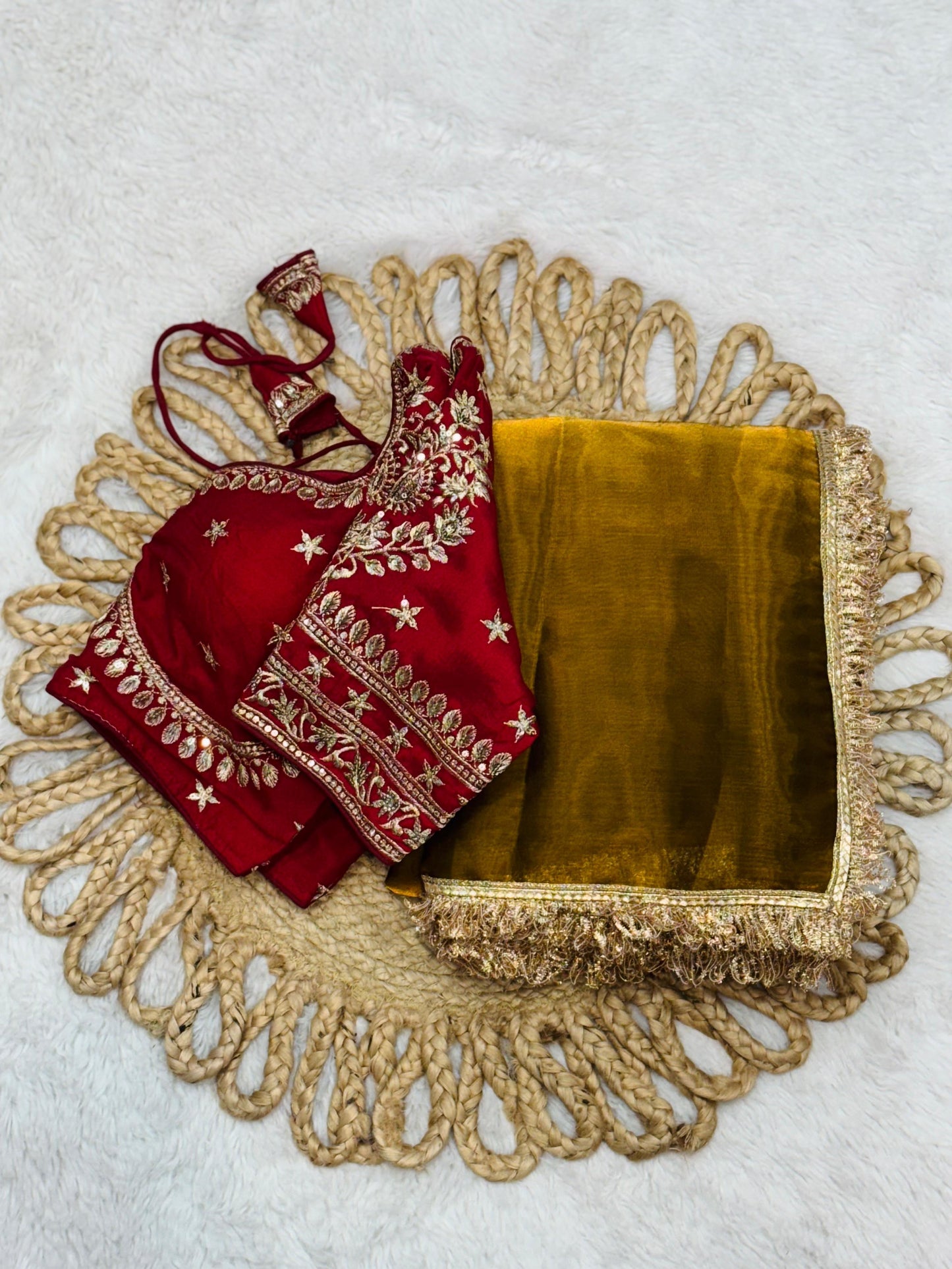 Jimmy choo saree with stitched blouse