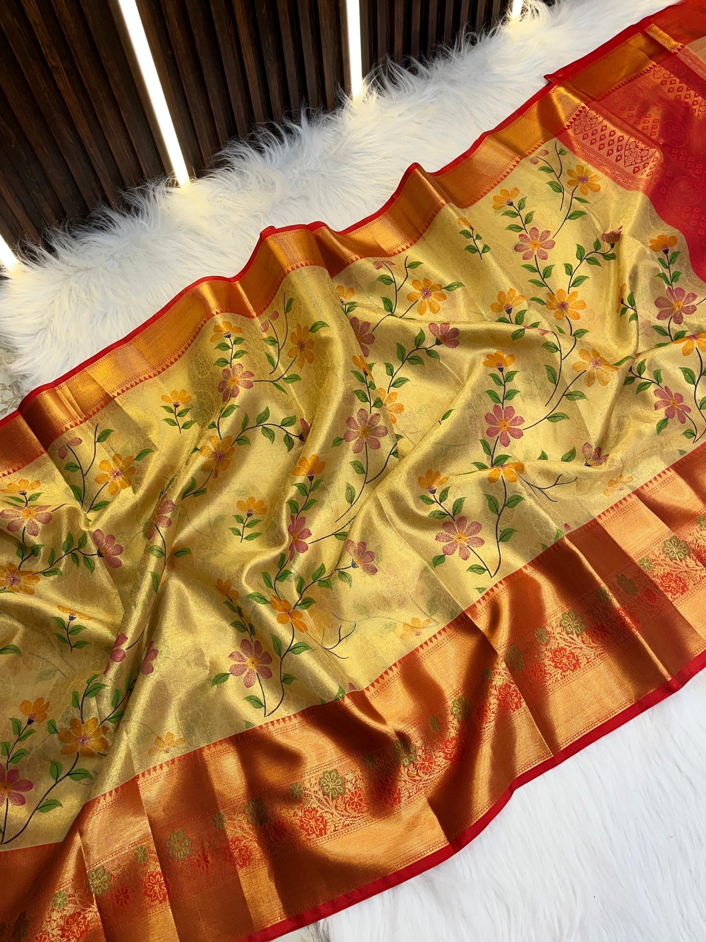 Banarasi Budget Flower Saree
