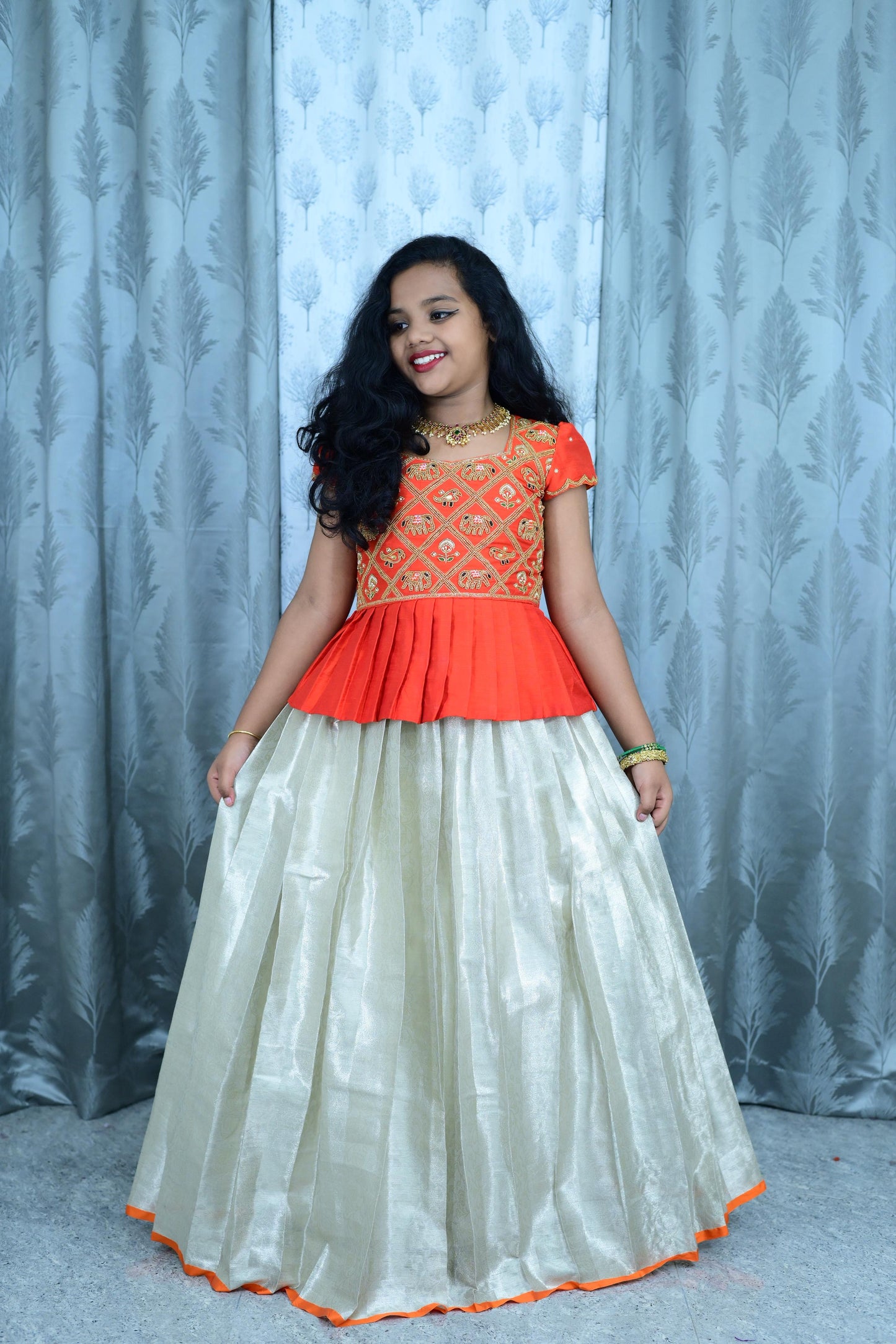 Poosa & Bead Maggam Work, Kids Sets