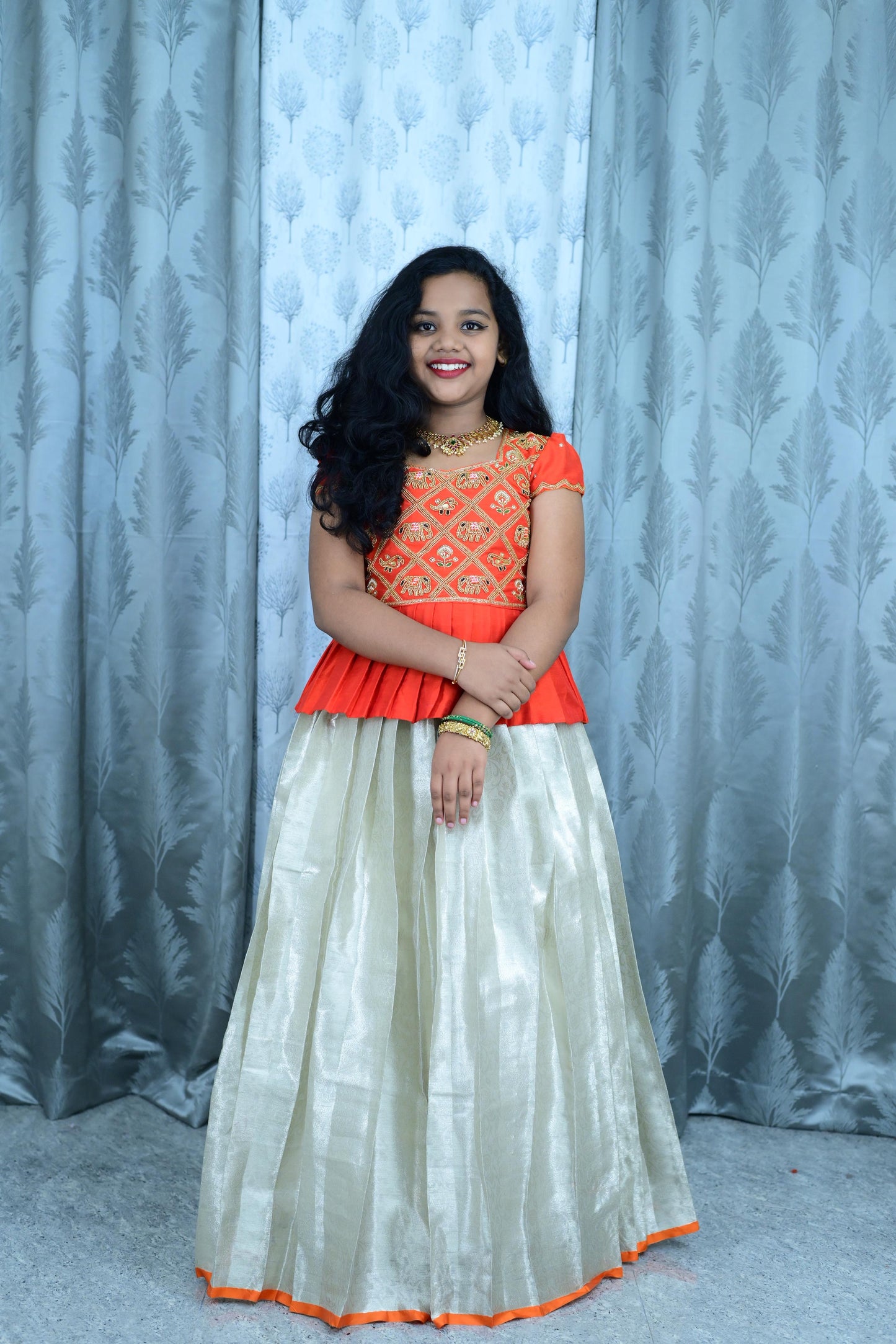 Poosa & Bead Maggam Work, Kids Sets