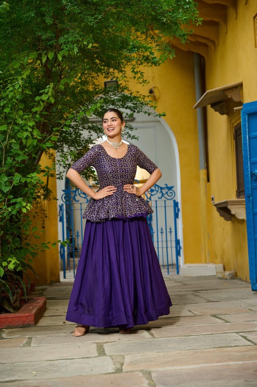 Peplum twril magic lehenga sets for Dancing