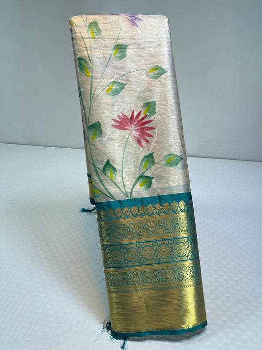 Semi Pure Tassar Classic Trendy Saree