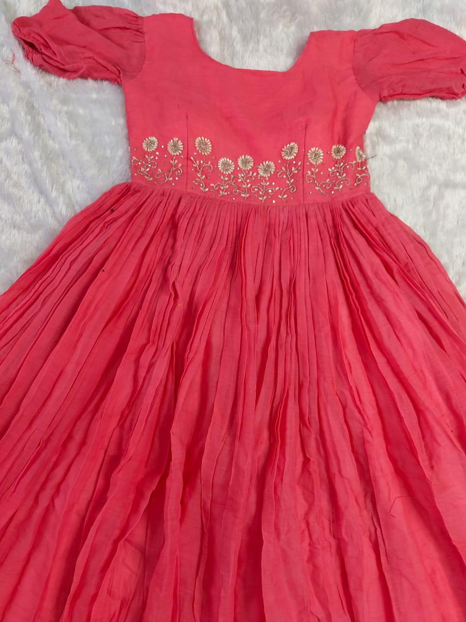 Mul mul cotton embroidery gowns