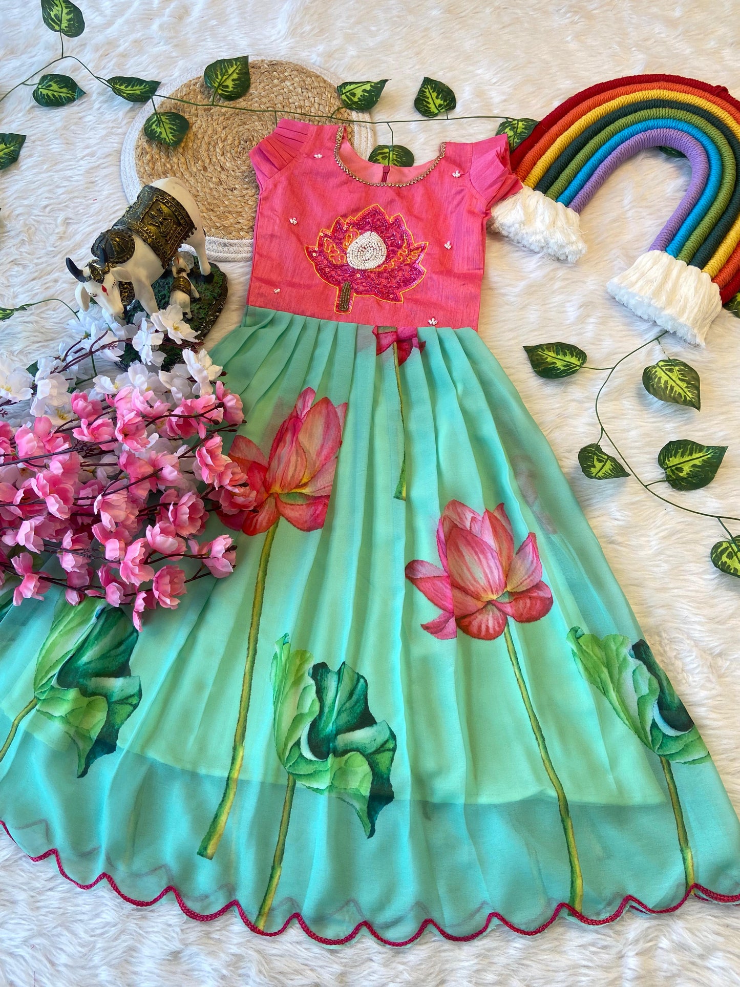 Lotus Kids Handwork Cute Gowns