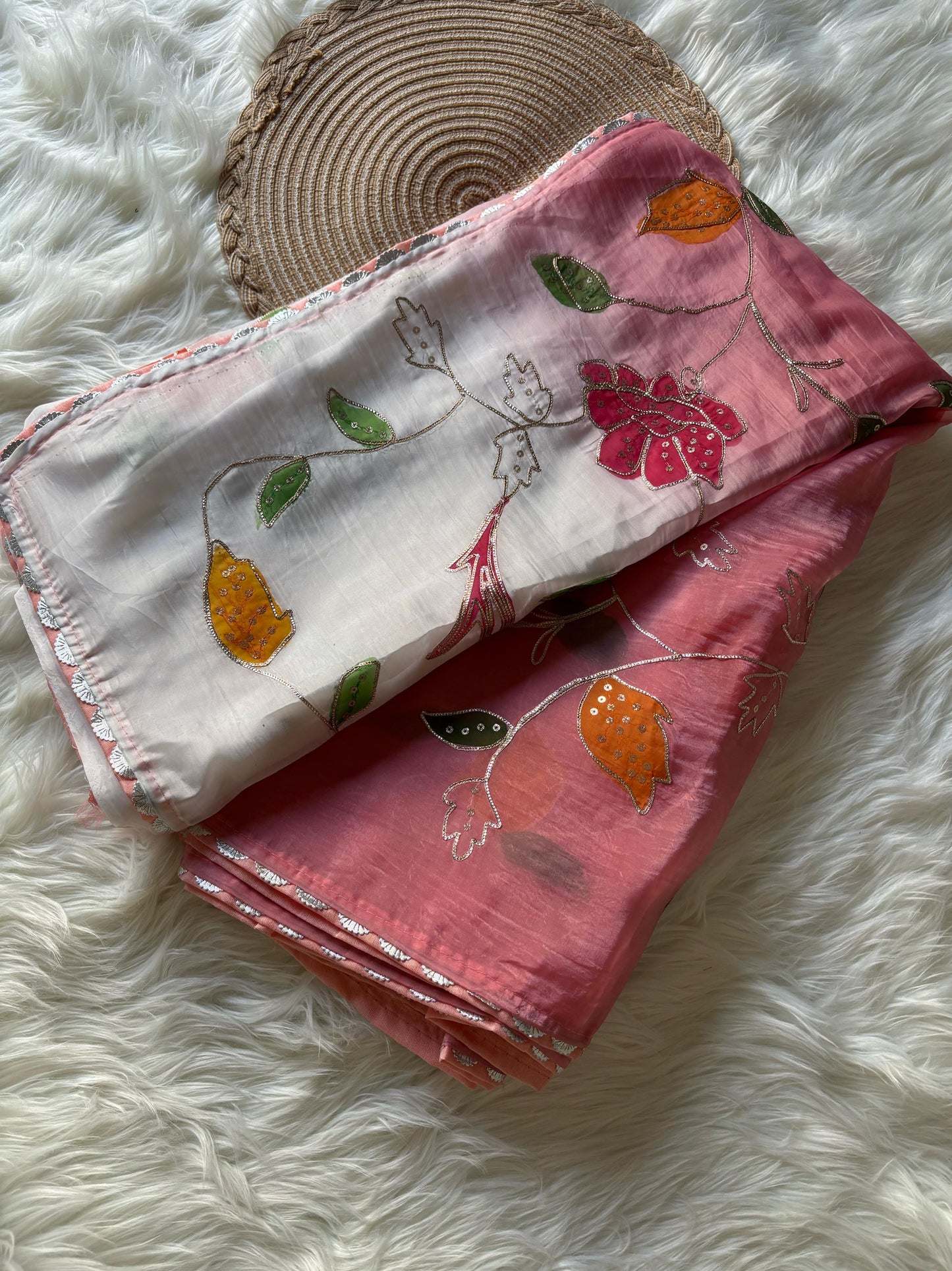 Desginer wear luxe sarees with new work concept