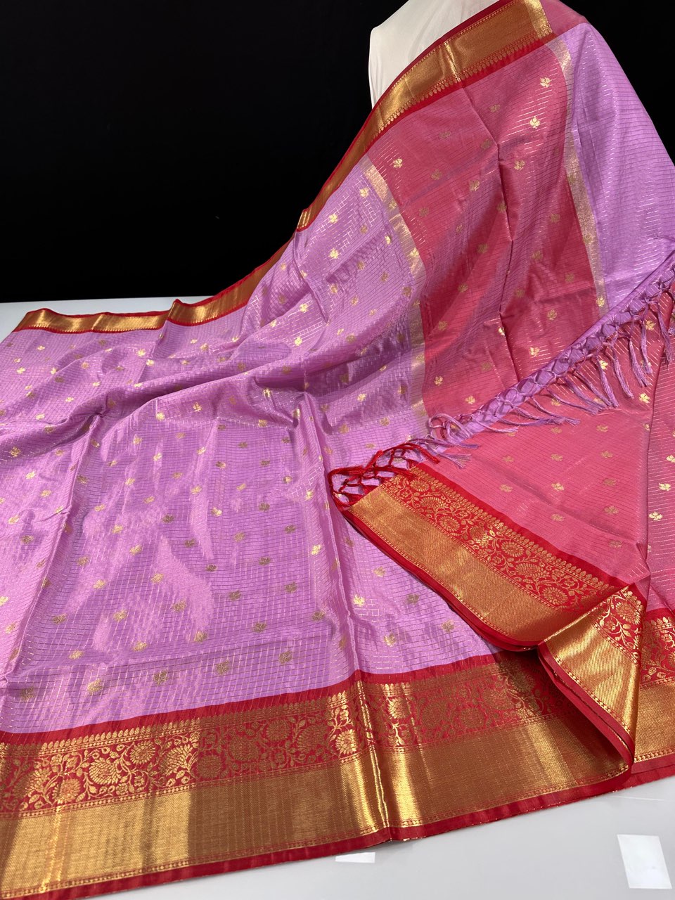 Classic Semi Gadwal Check Sarees