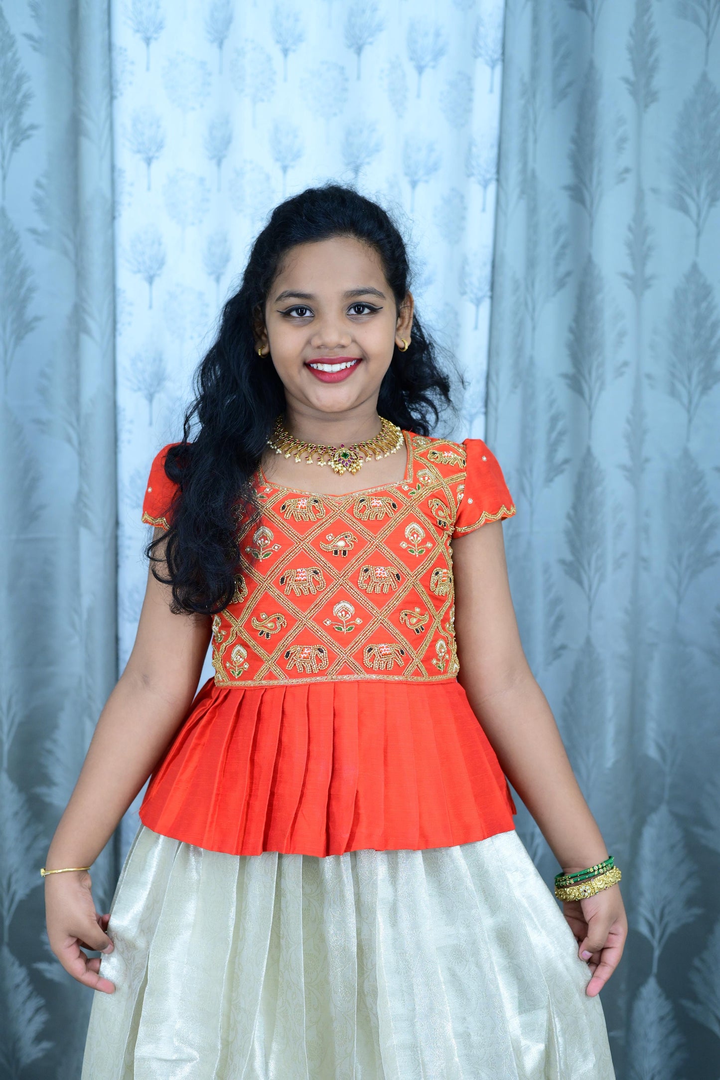 Poosa & Bead Maggam Work, Kids Sets