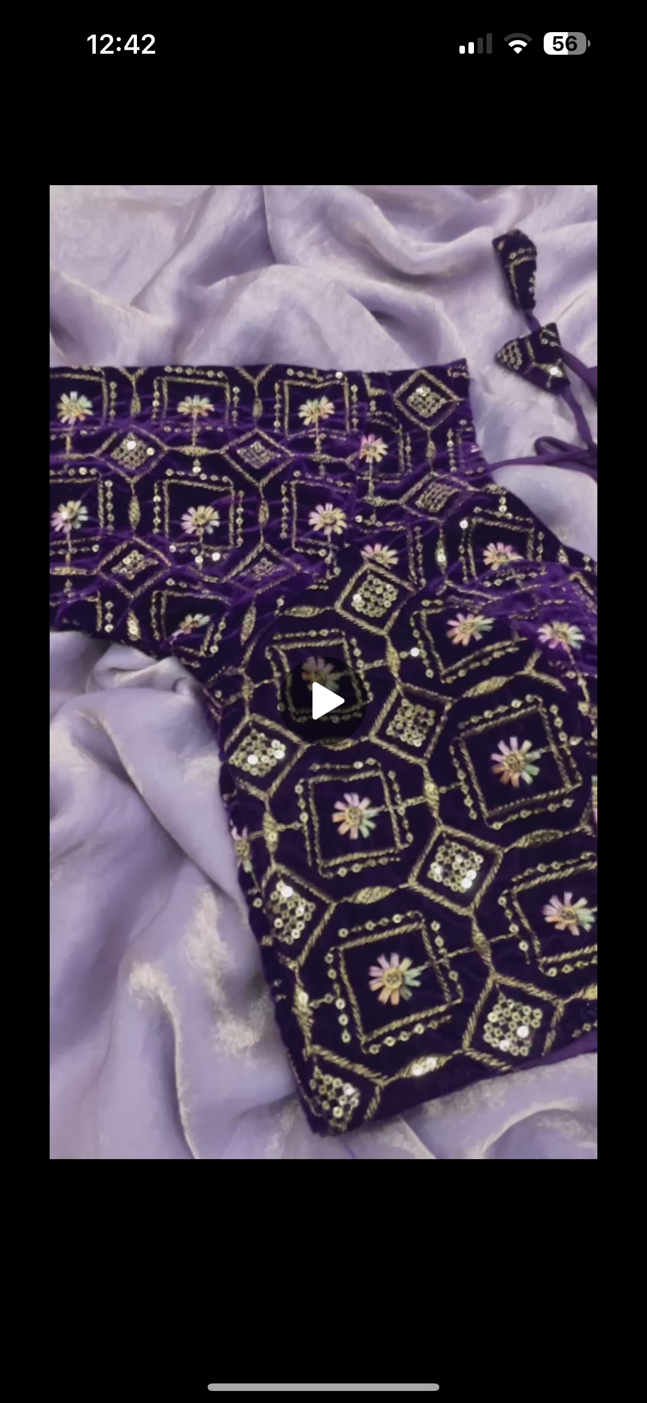 Space Silk with Stitched Saree Blouse
