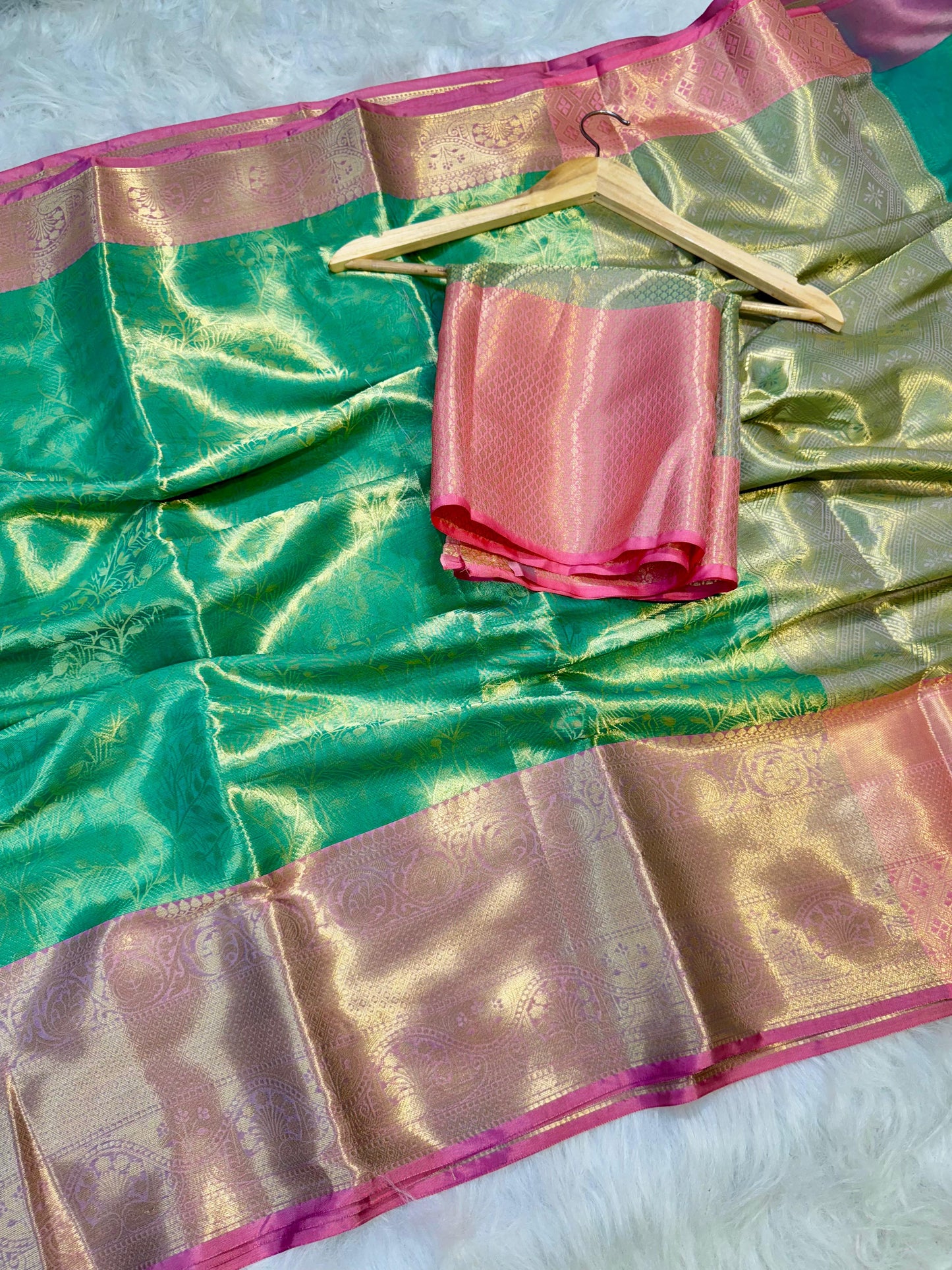 Banarasi Pastel soft tissue sarees