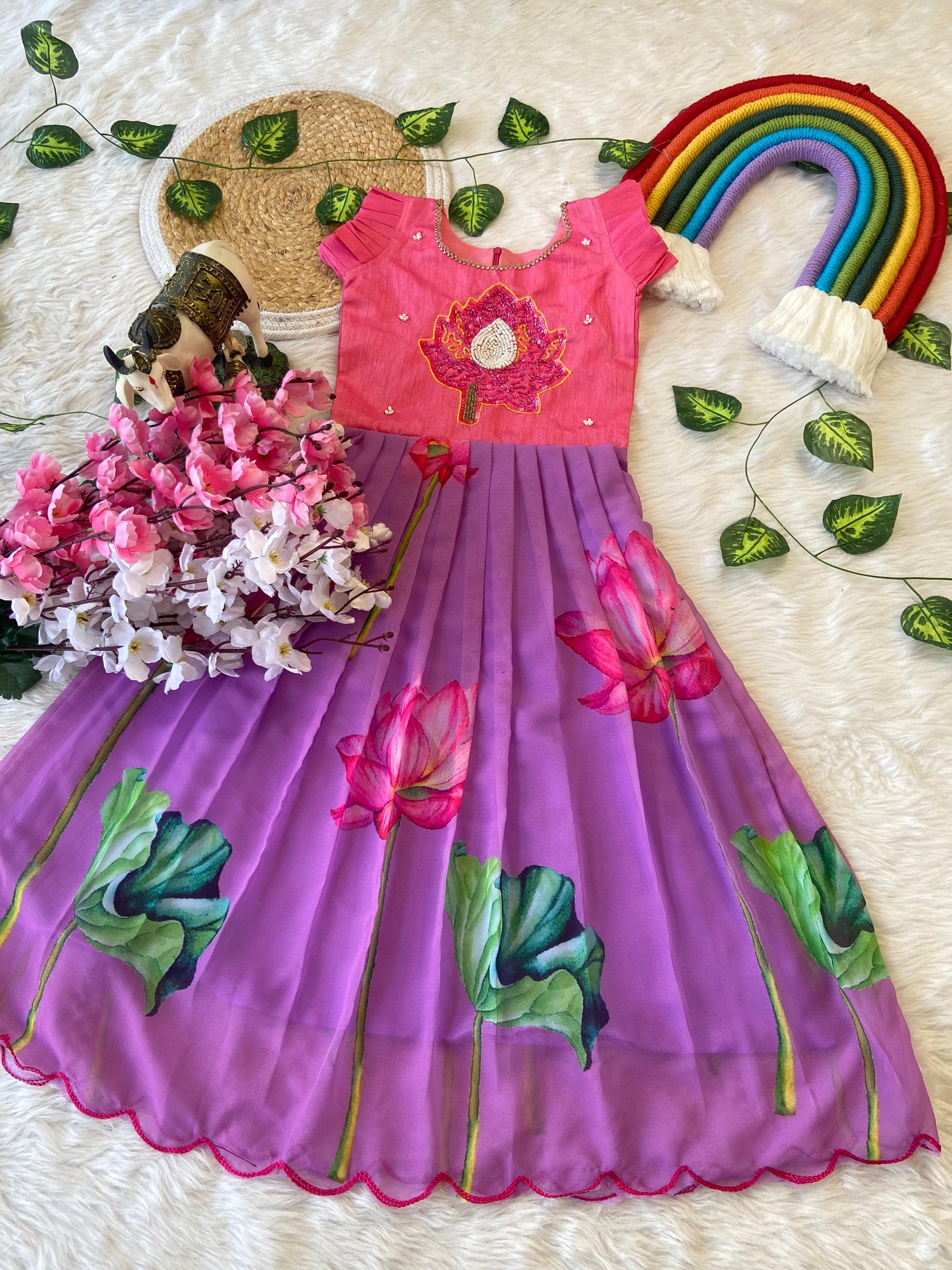 Lotus Kids Handwork Cute Gowns