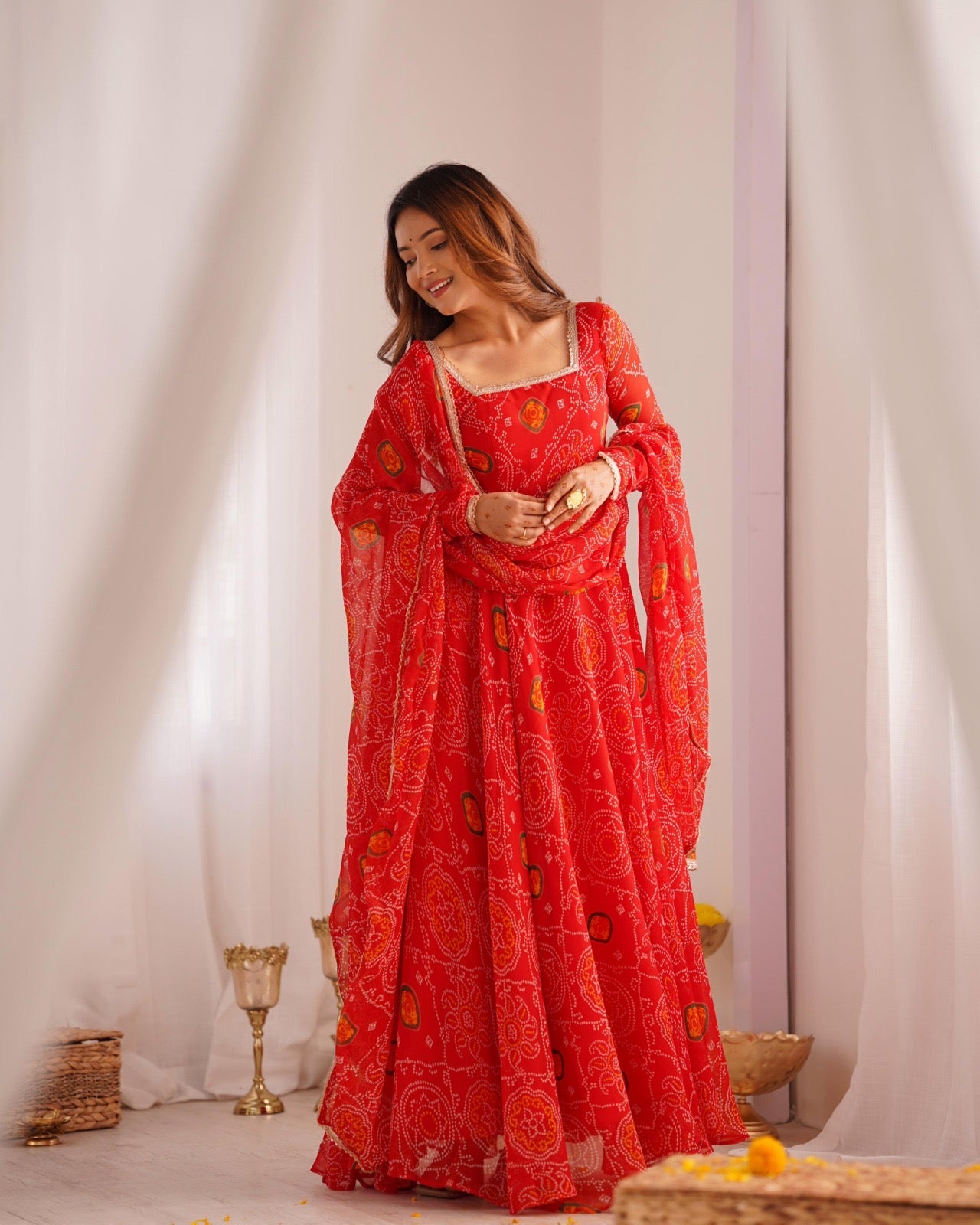 Full long frocks/ gowns chiffon