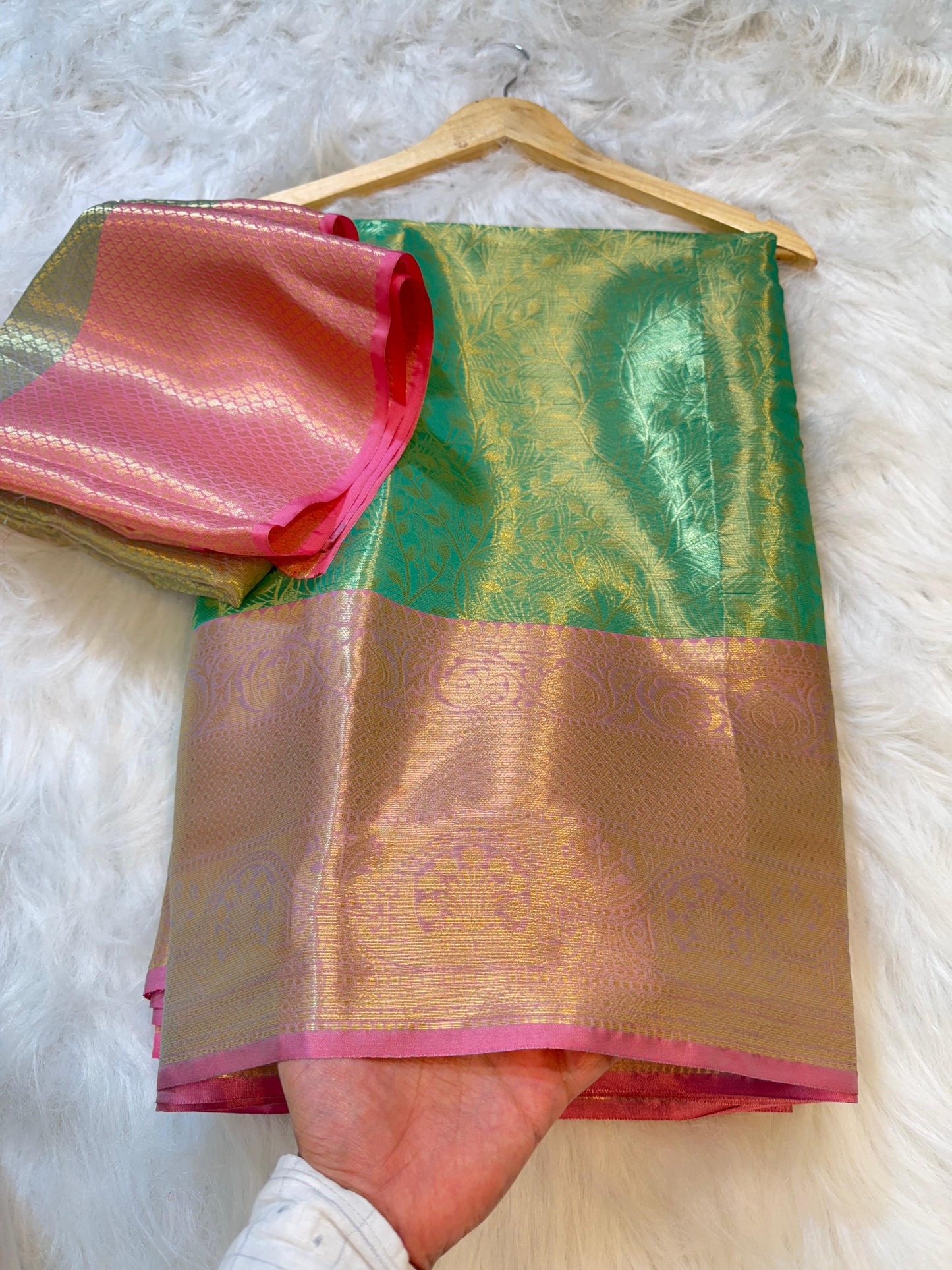 Banarasi Pastel soft tissue sarees